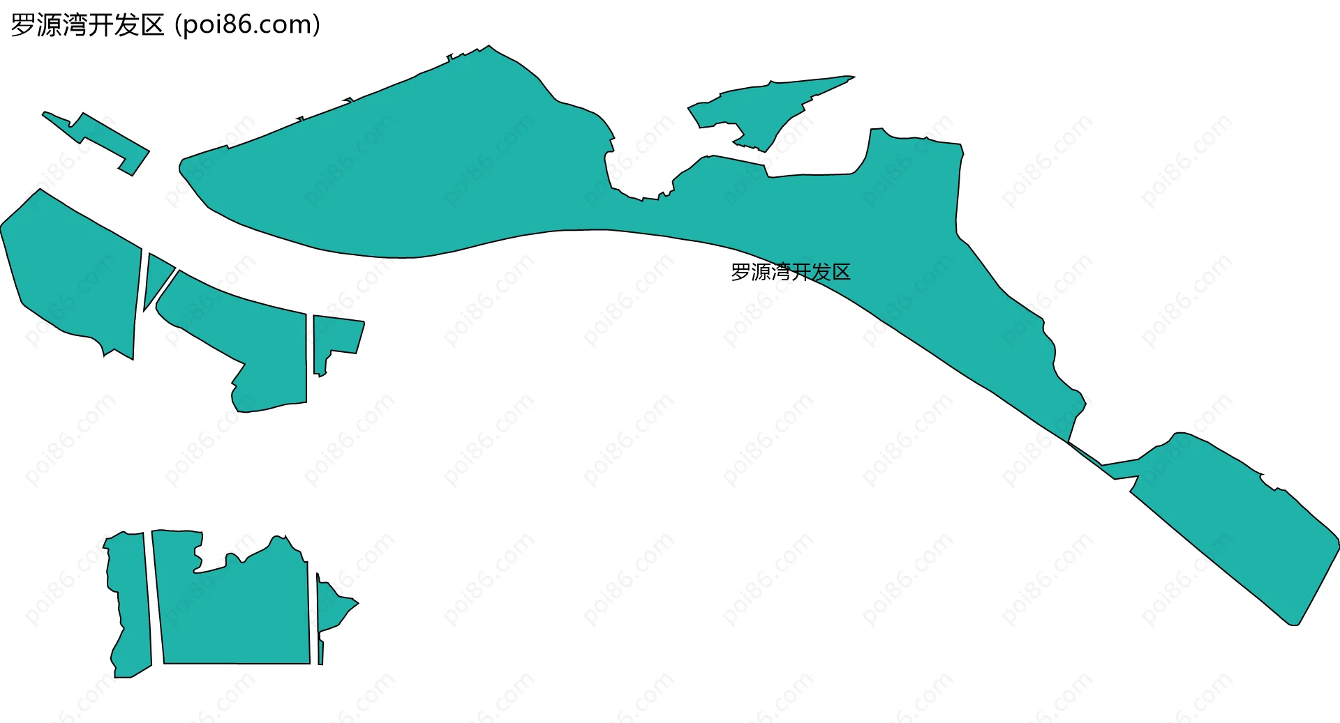 罗源湾开发区边界地图