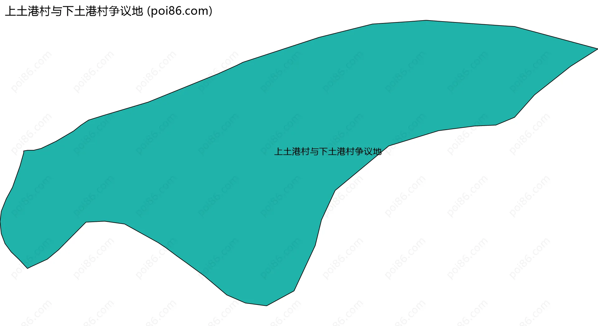上土港村与下土港村争议地边界地图