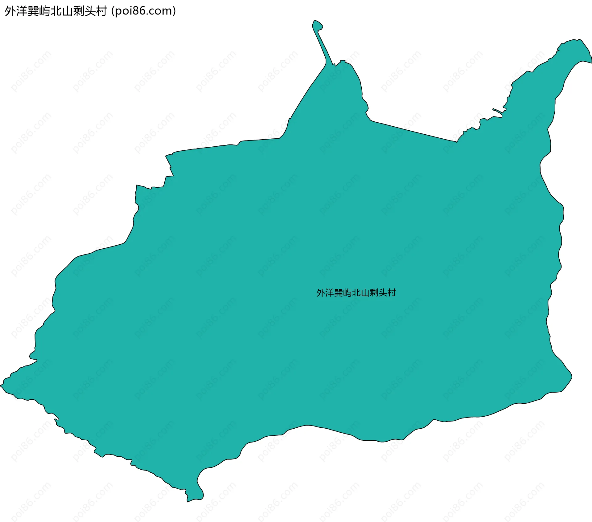 外洋巽屿北山剩头村边界地图