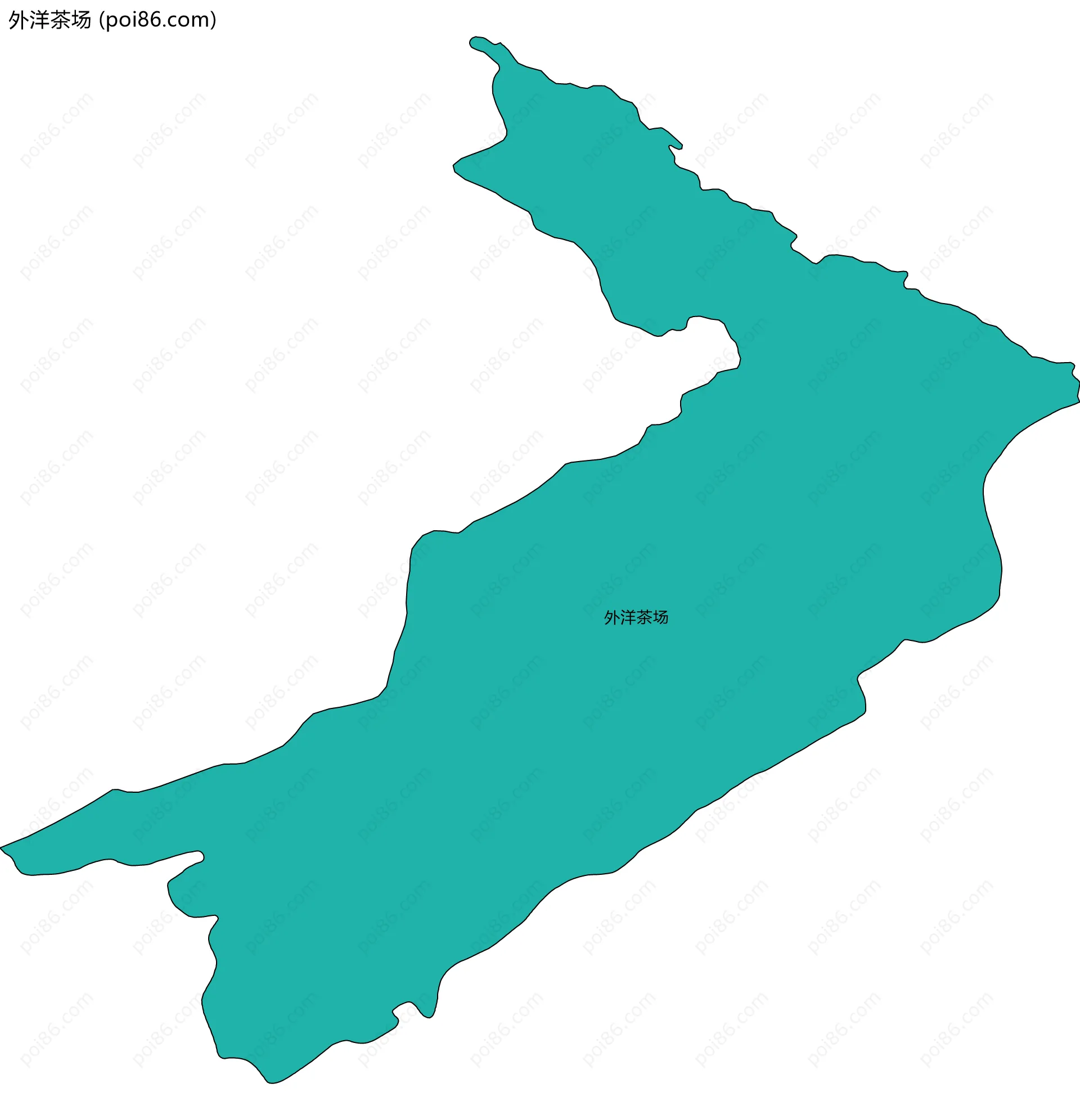 外洋茶场边界地图