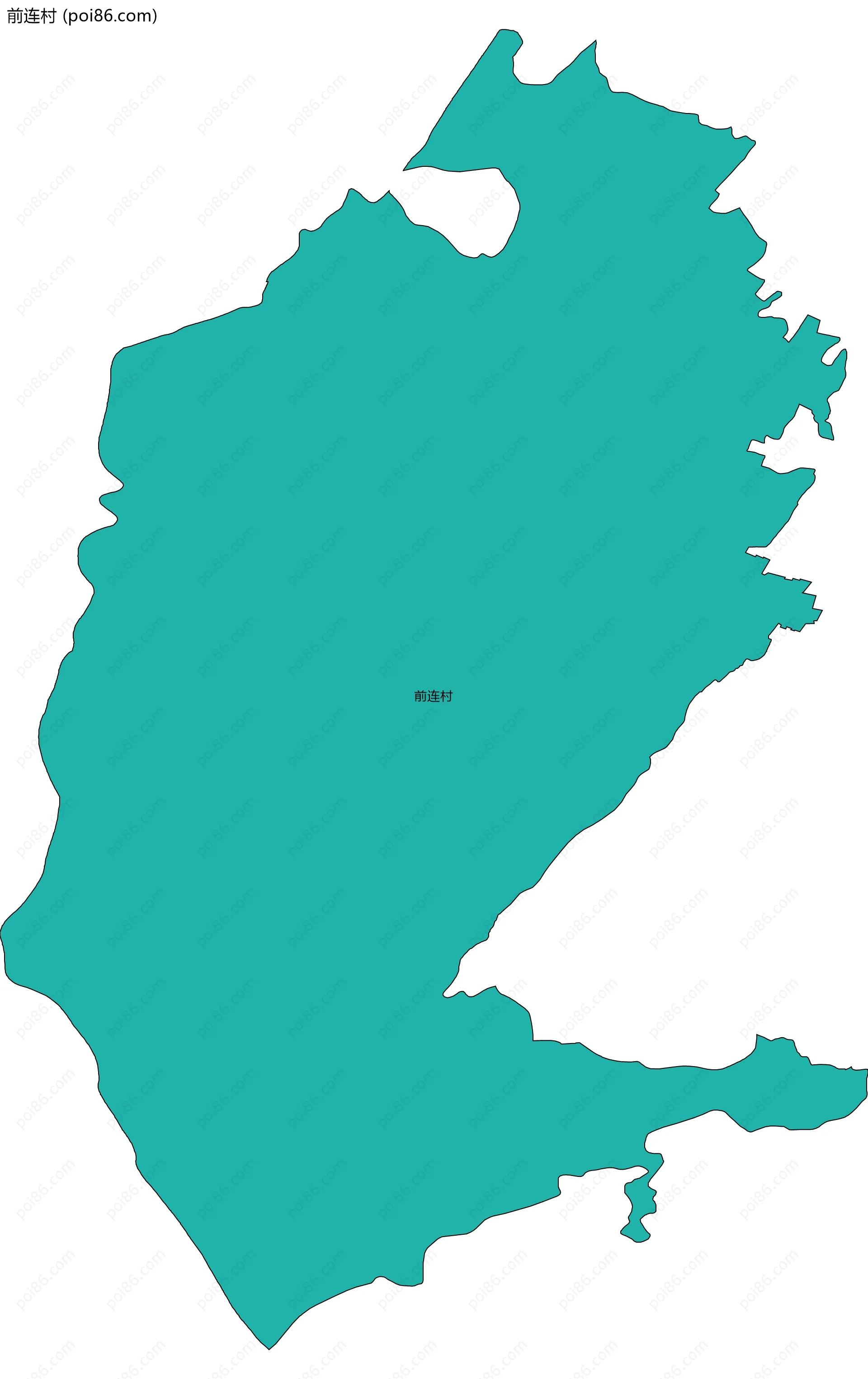 前连村边界地图