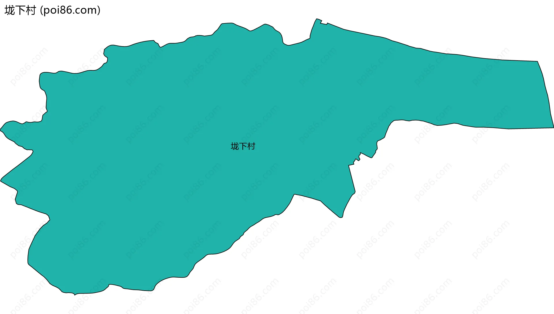 垅下村边界地图