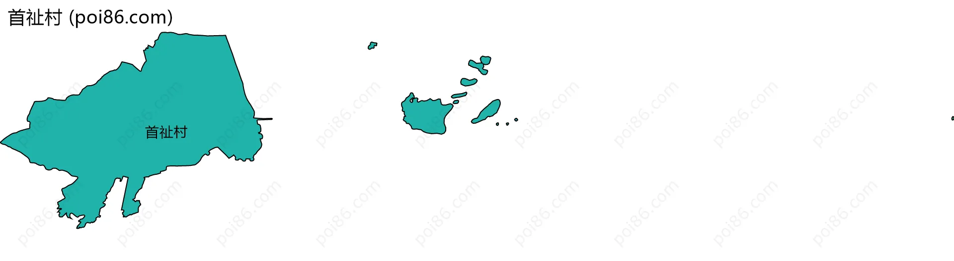 首祉村边界地图