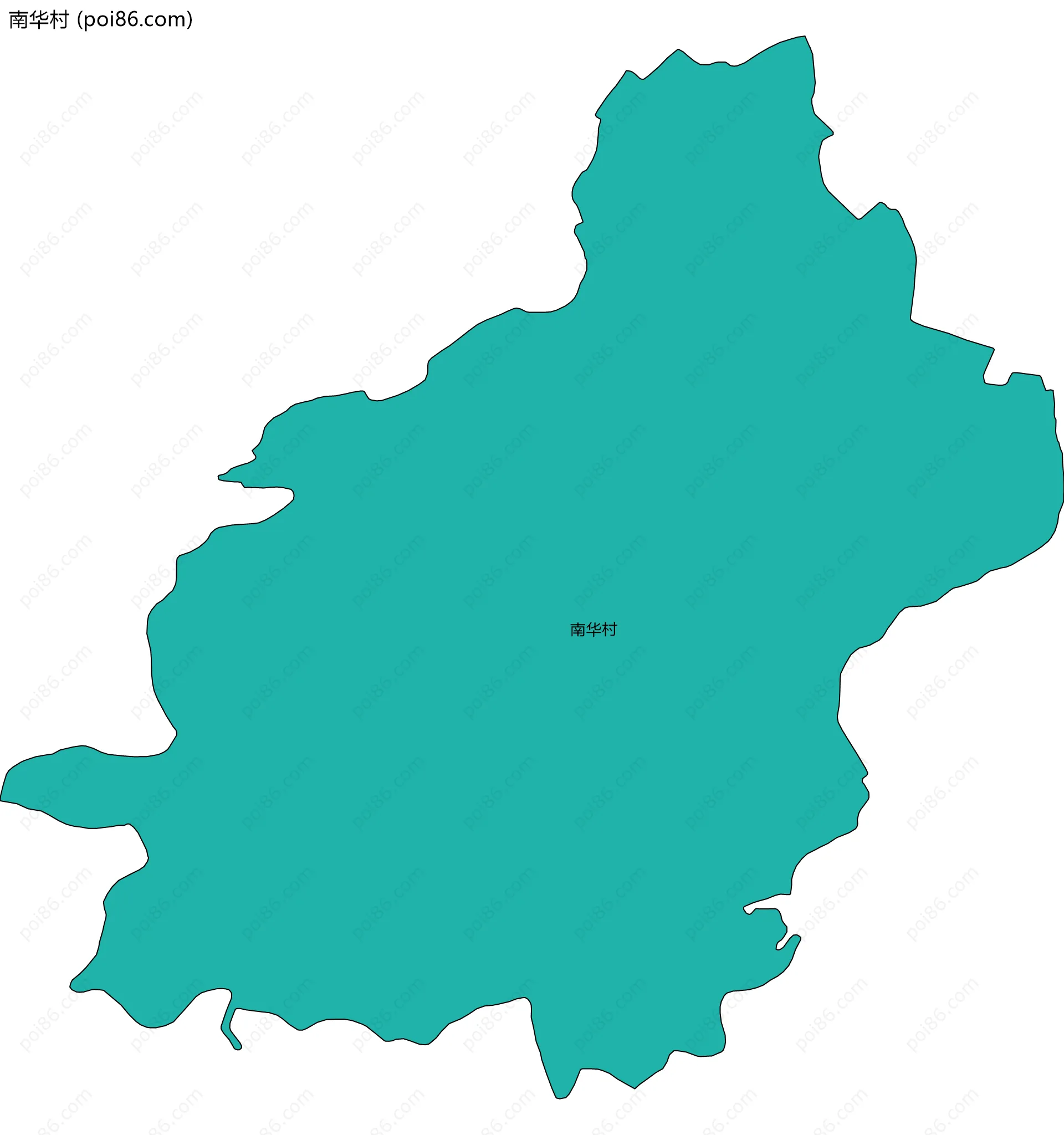 南华村边界地图