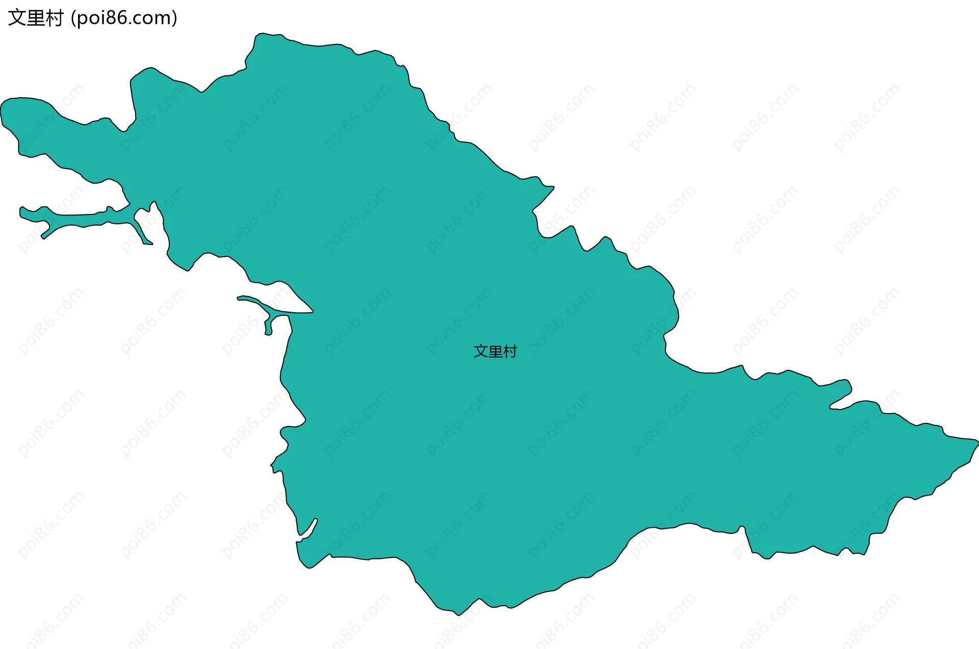 文里村边界地图