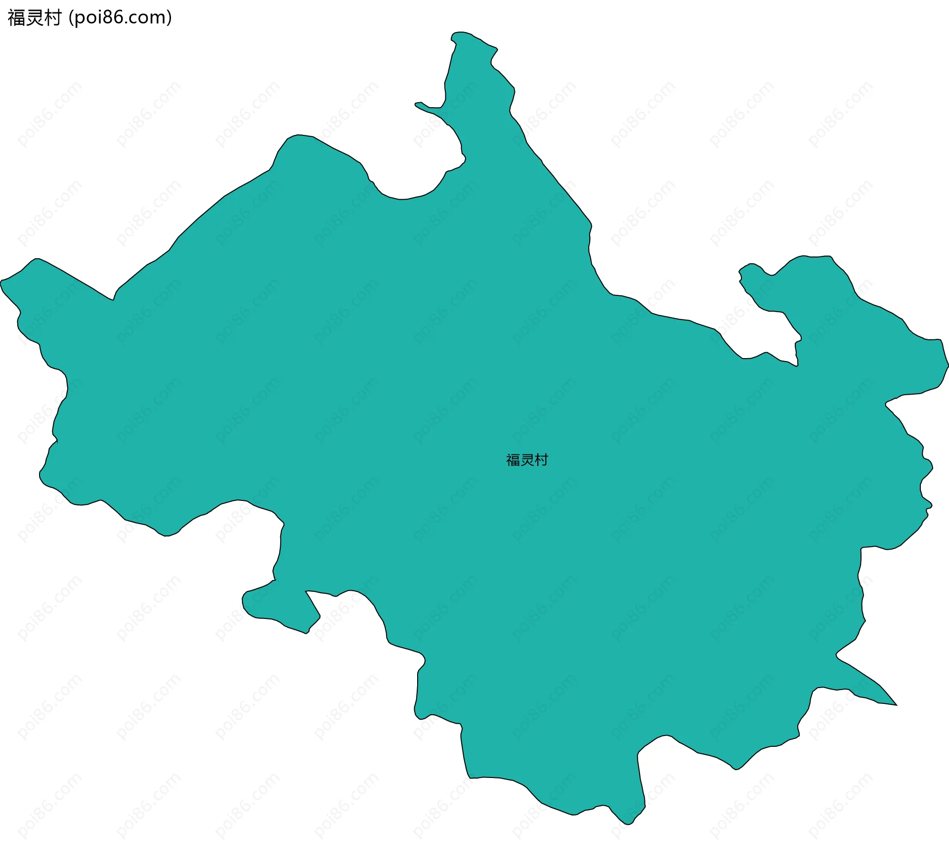 福灵村边界地图