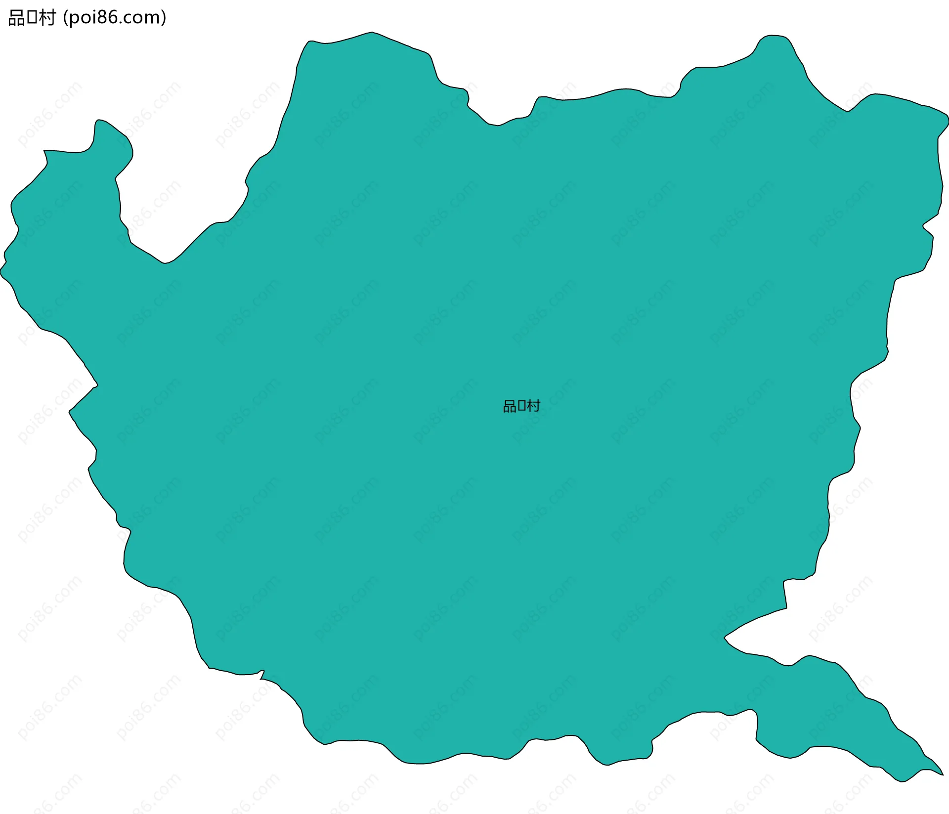 品村边界地图