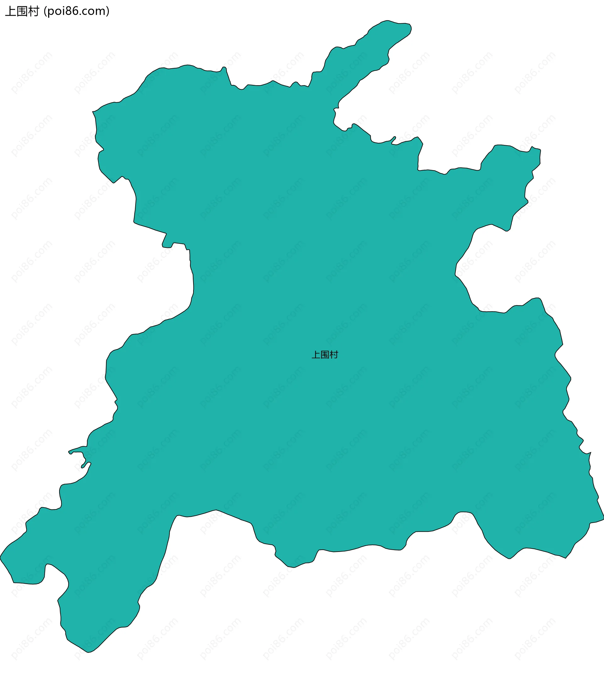 上围村边界地图