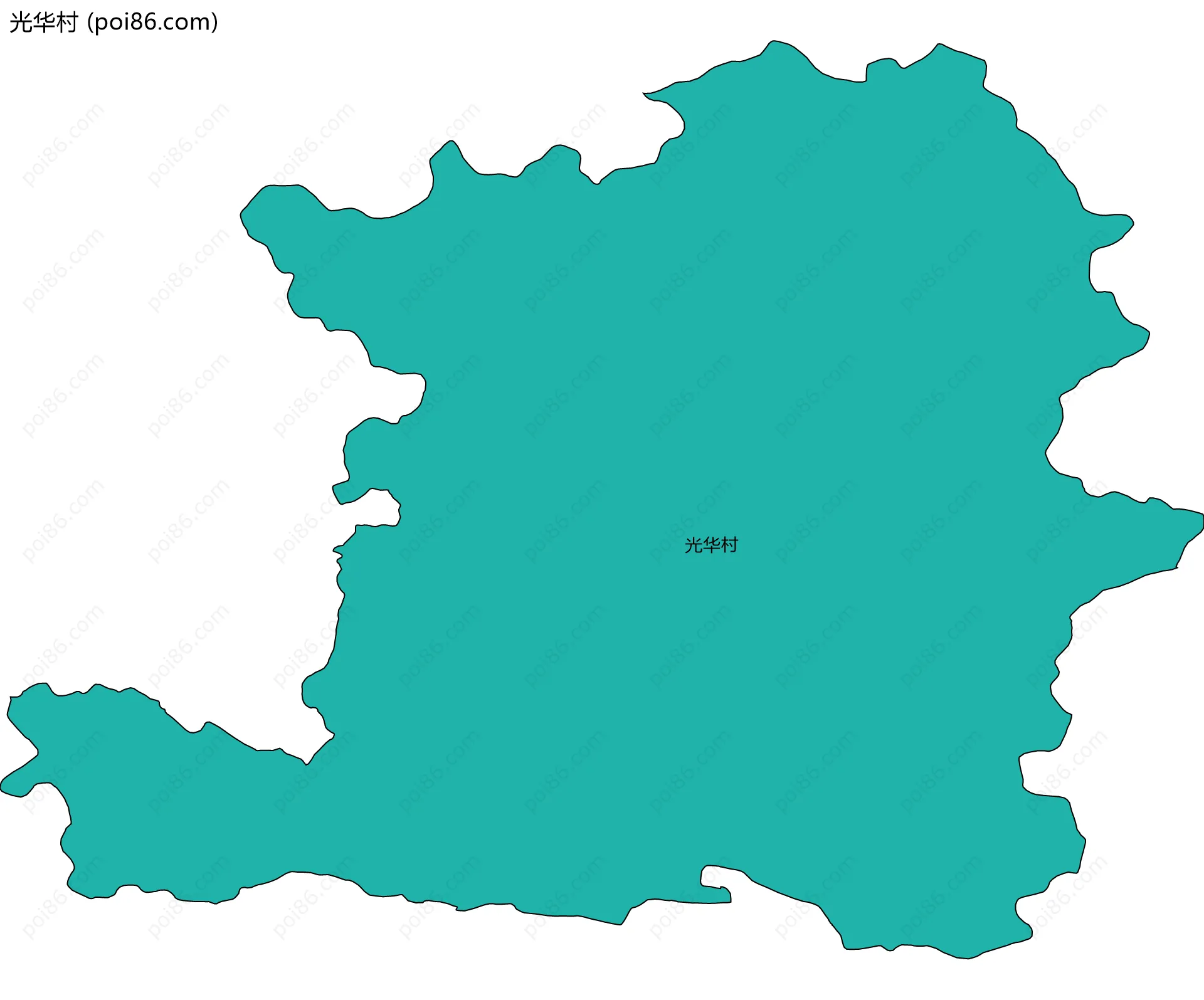 光华村边界地图
