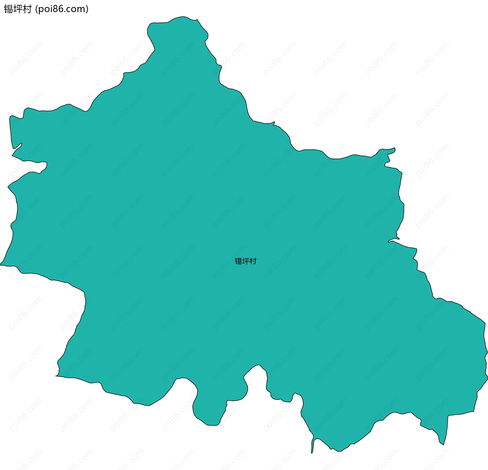 锡坪村边界地图