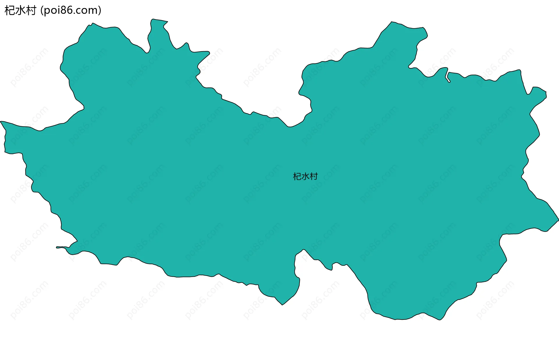 杞水村边界地图