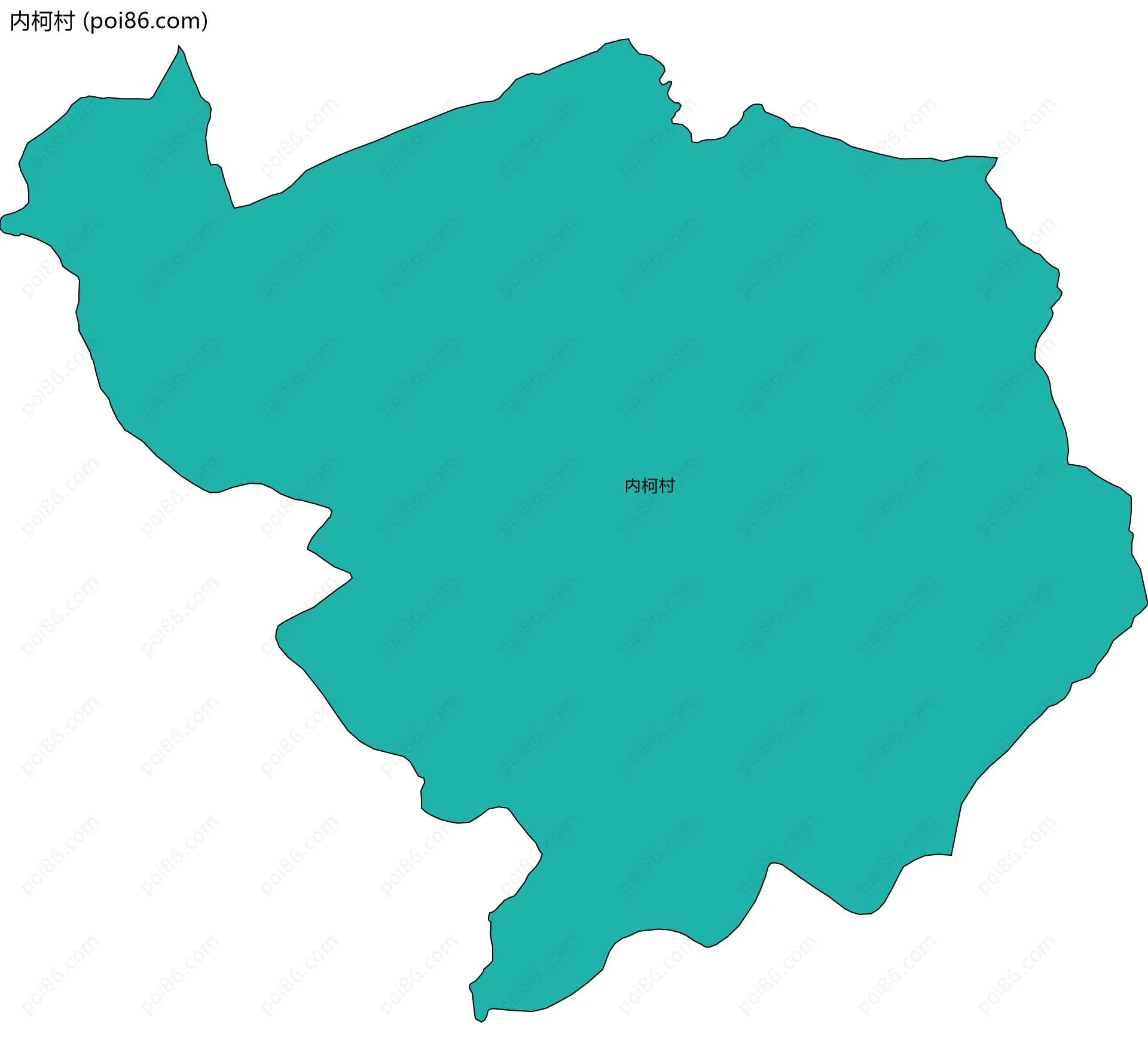 内柯村边界地图