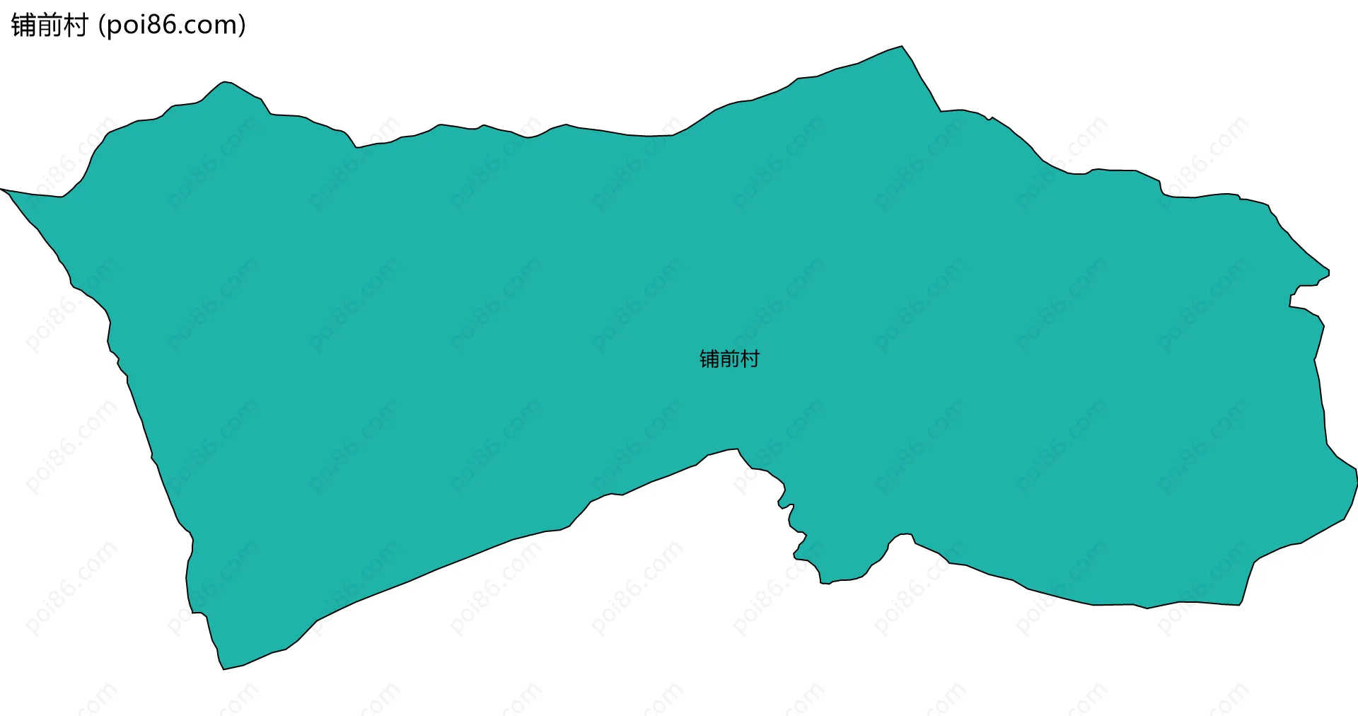 铺前村边界地图
