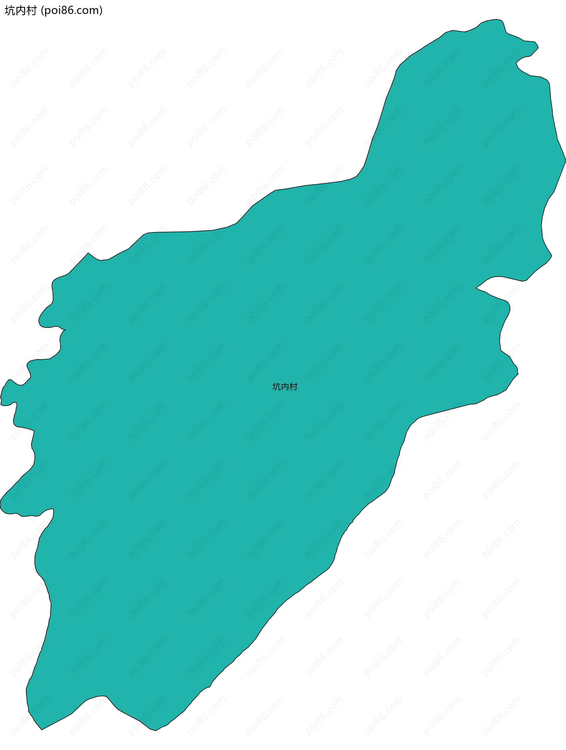 坑内村边界地图