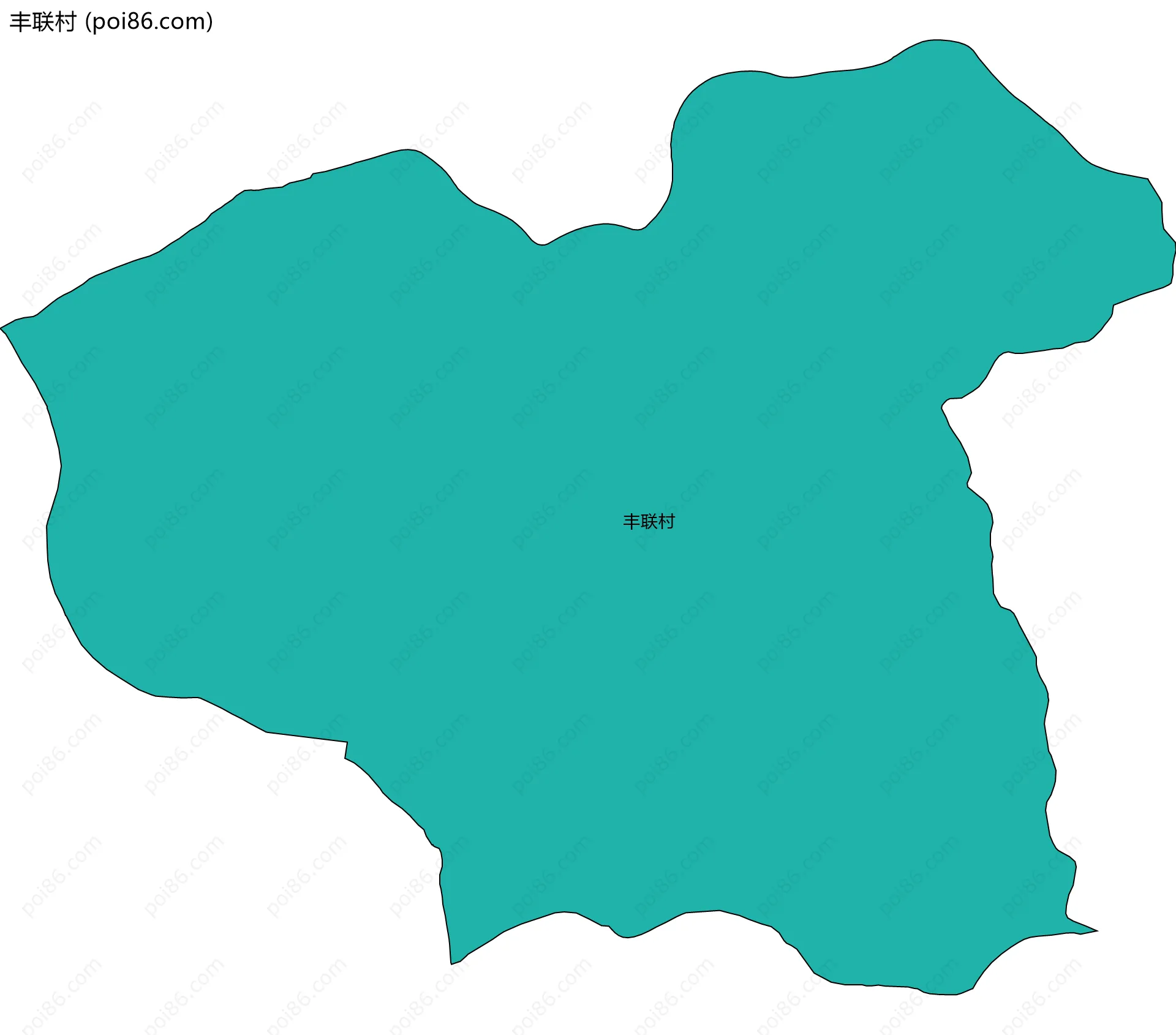 丰联村边界地图