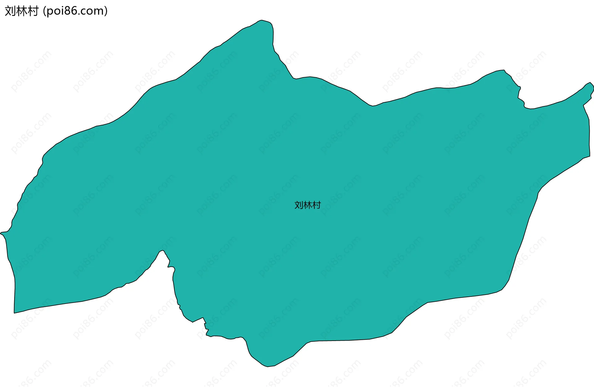 刘林村边界地图