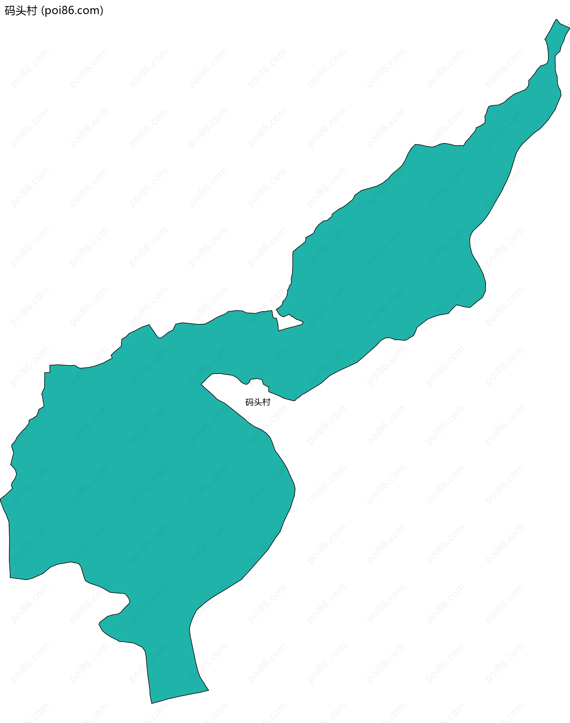 码头村边界地图