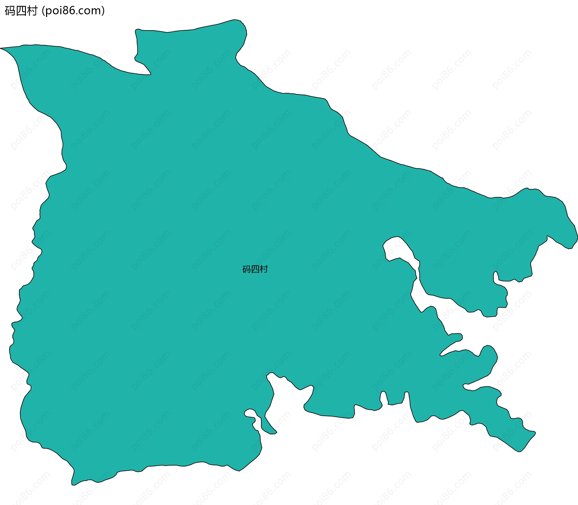 码四村边界地图