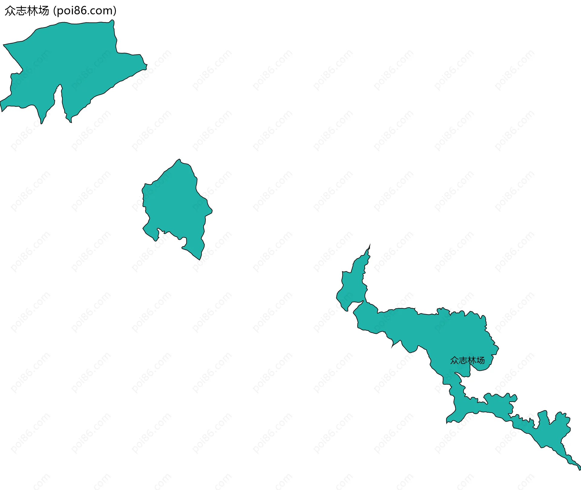 众志林场边界地图