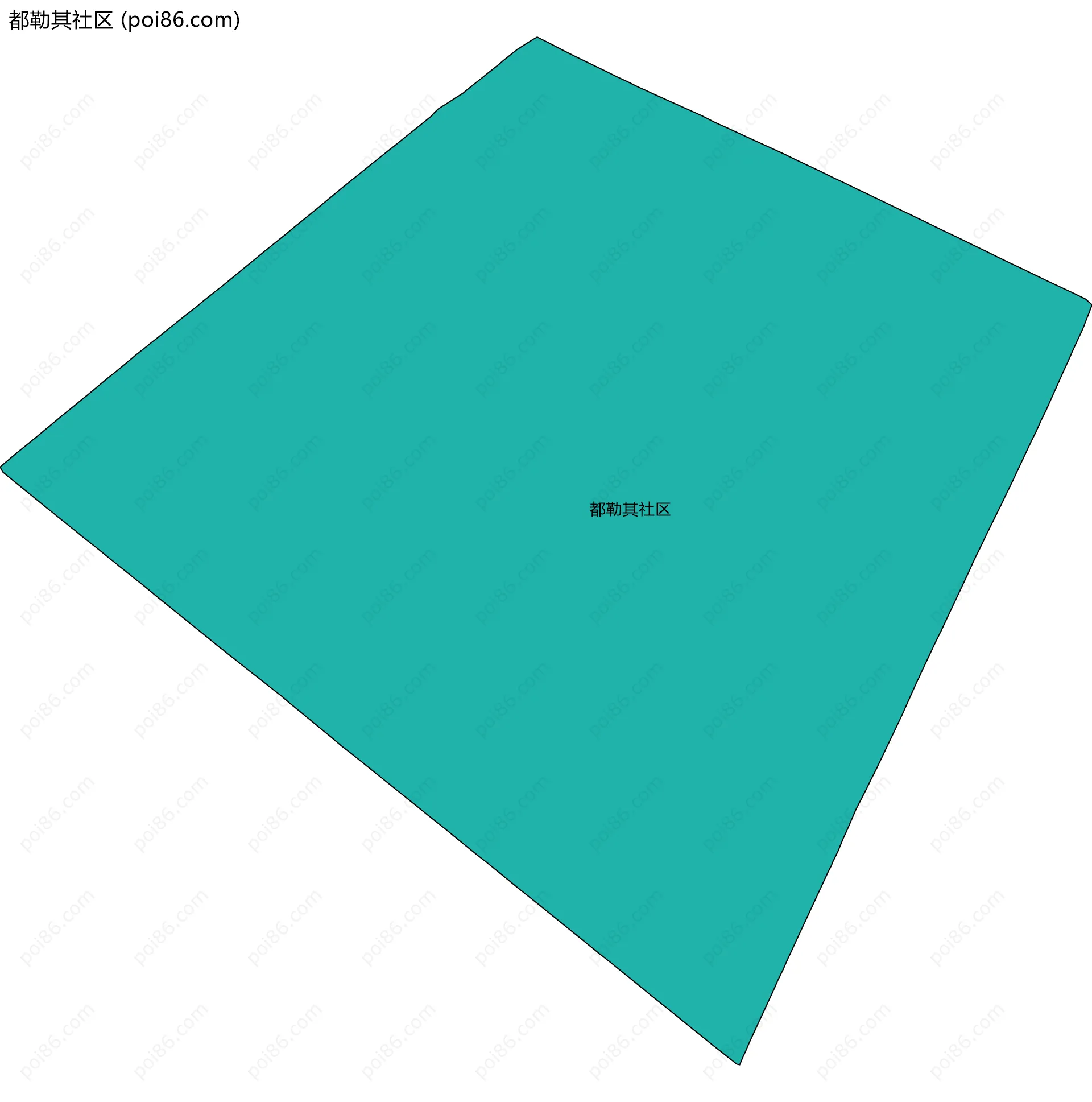 都勒其社区边界地图