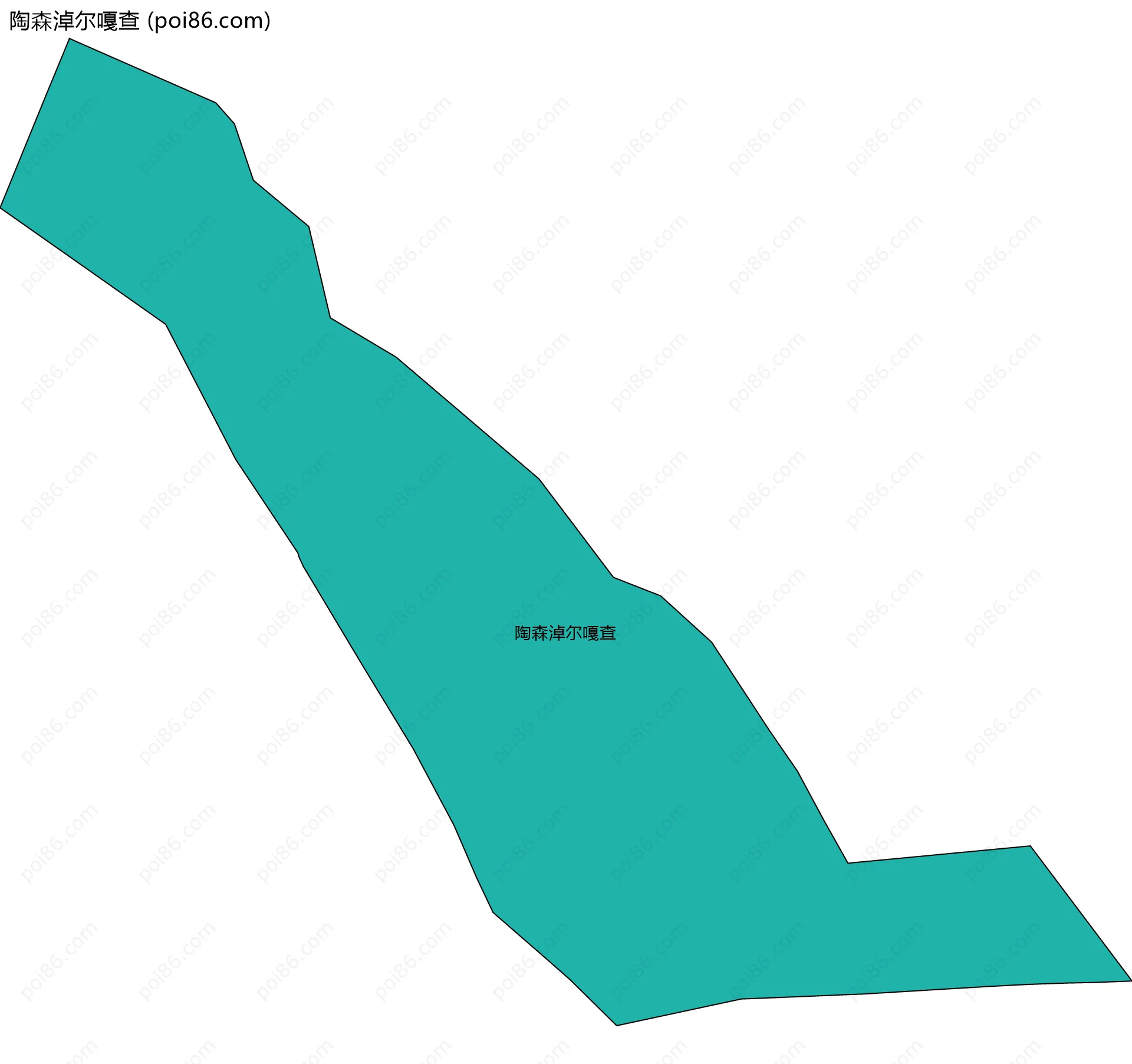 陶森淖尔嘎查边界地图