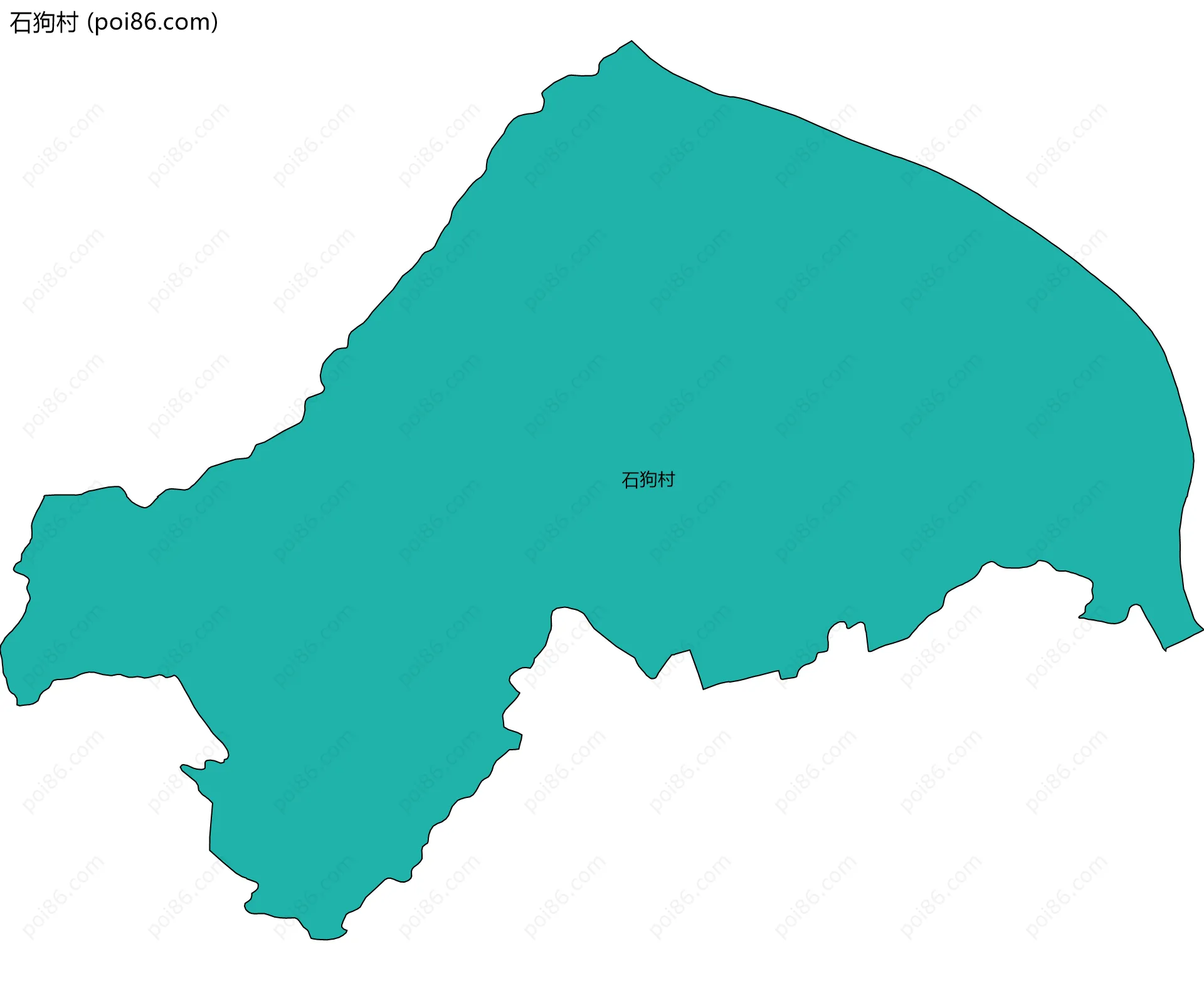 石狗村边界地图