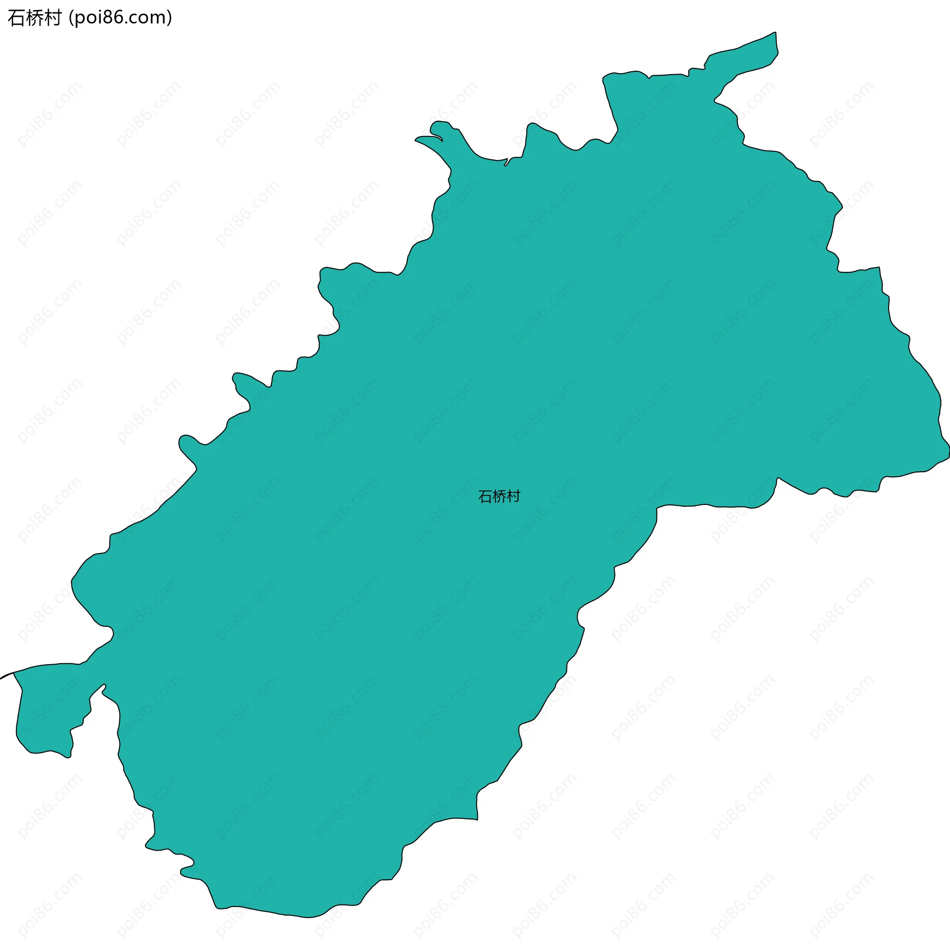 石桥村边界地图