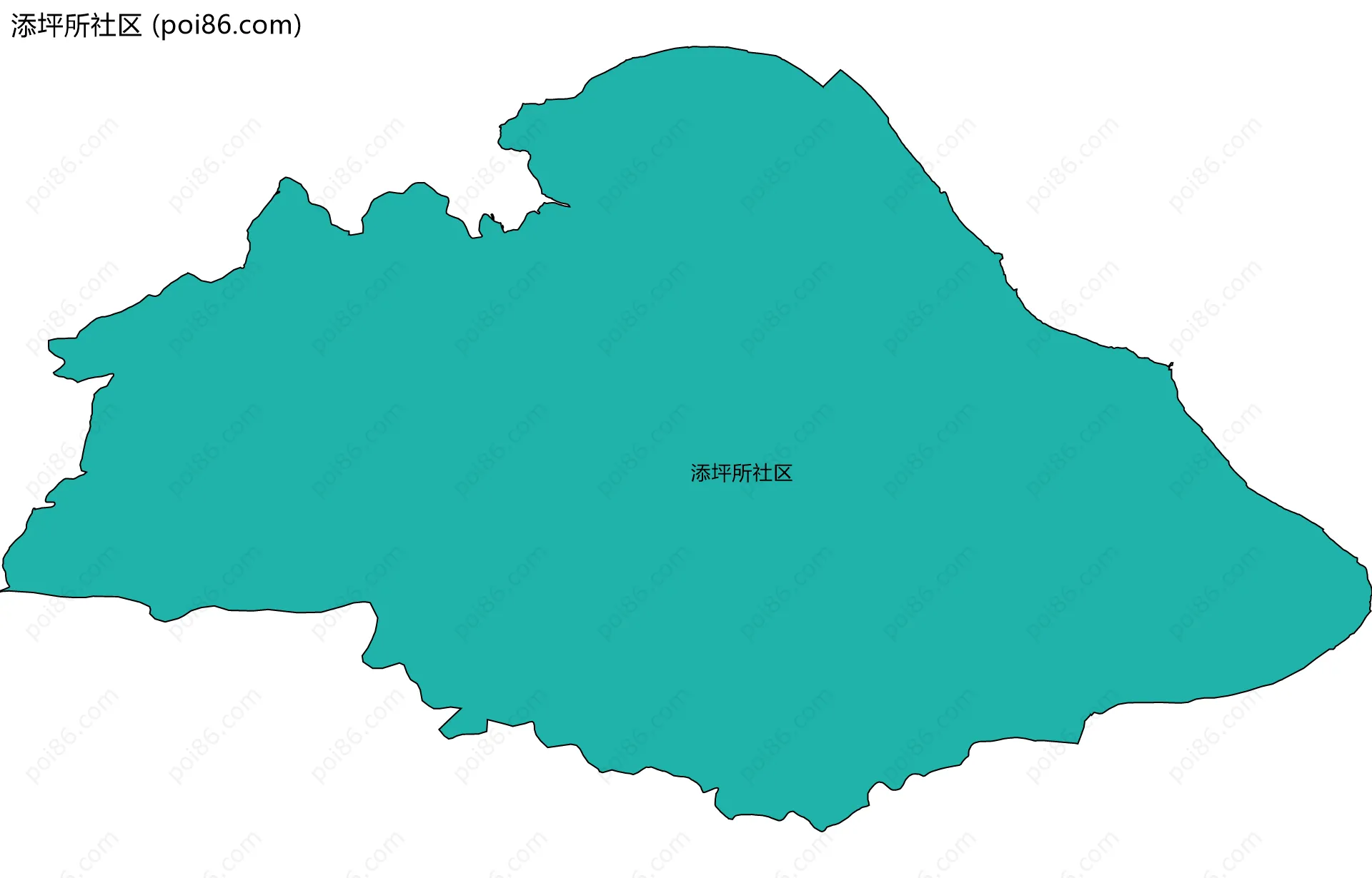 添坪所社区边界地图