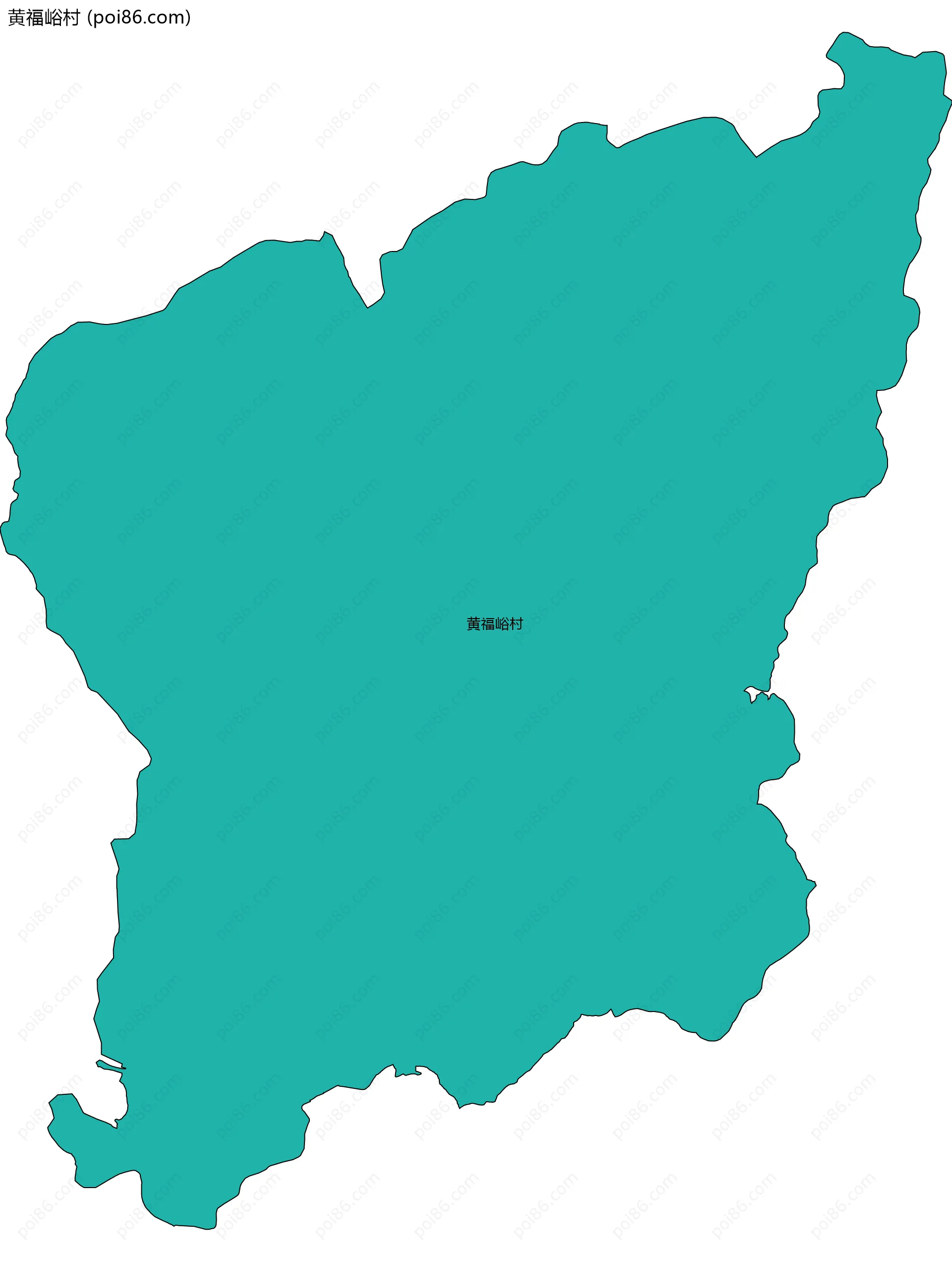 黄福峪村边界地图