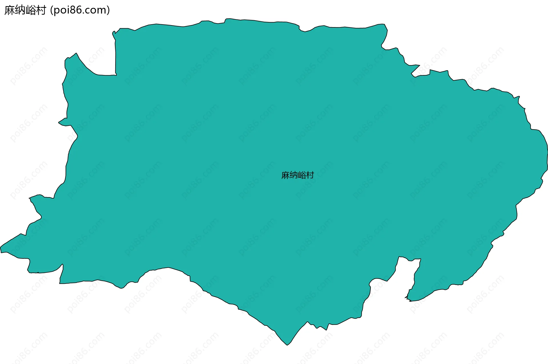 麻纳峪村边界地图