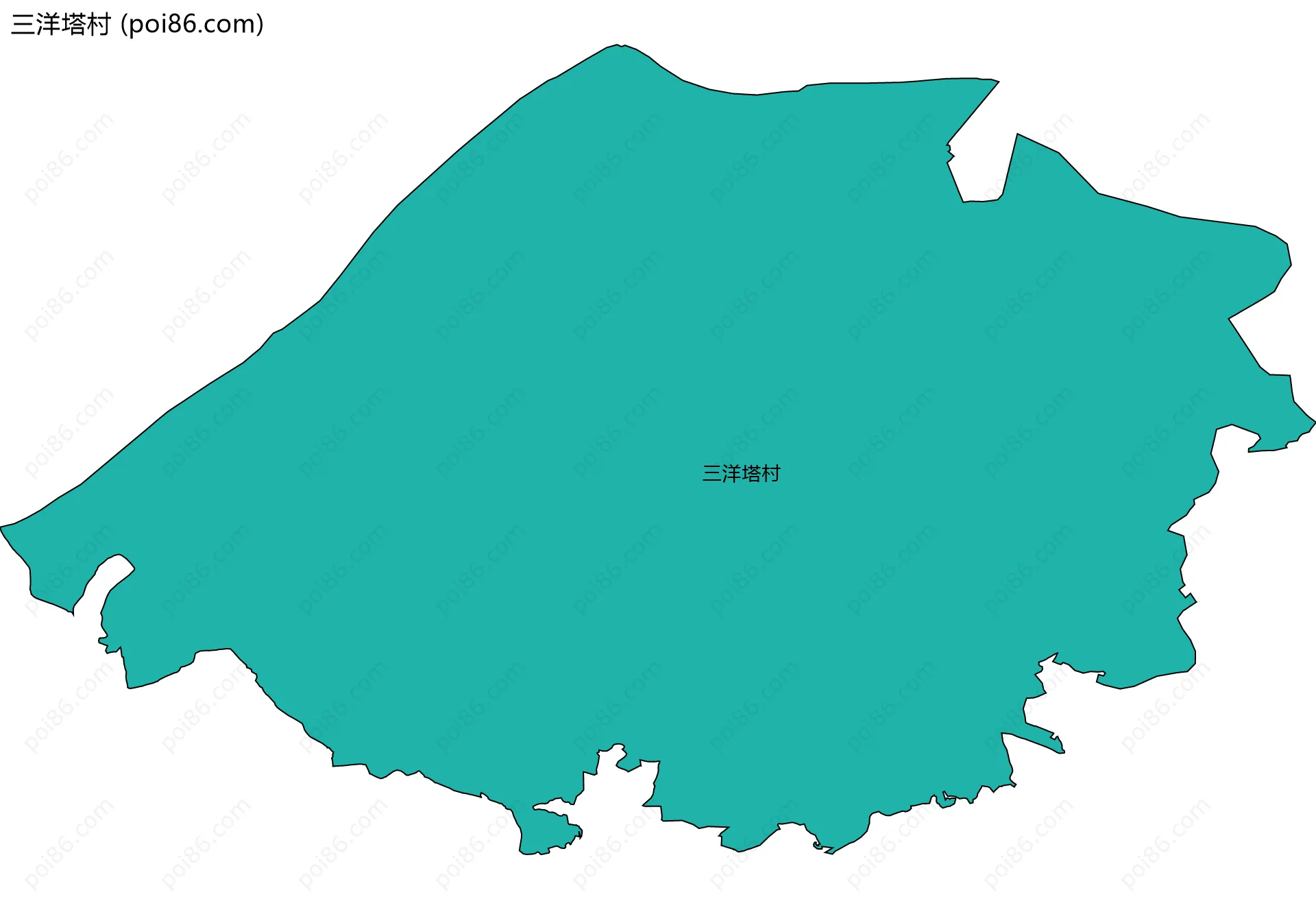 三洋塔村边界地图