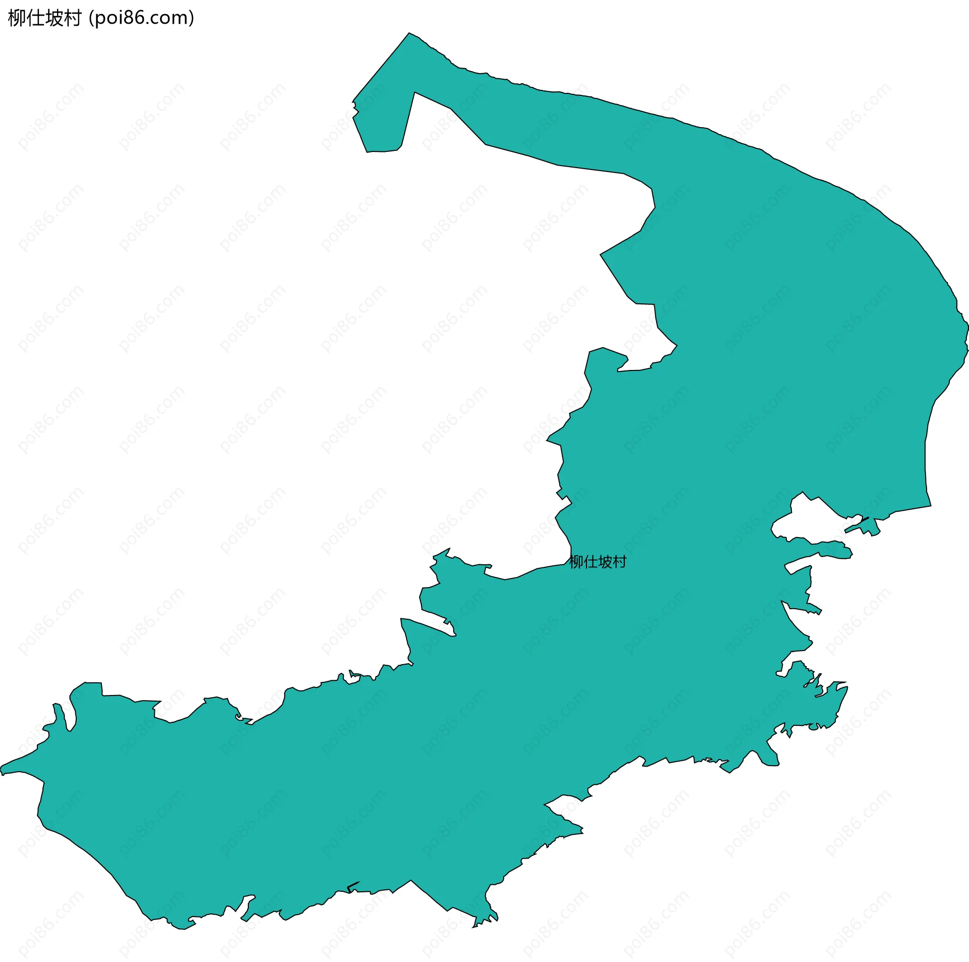 柳仕坡村边界地图