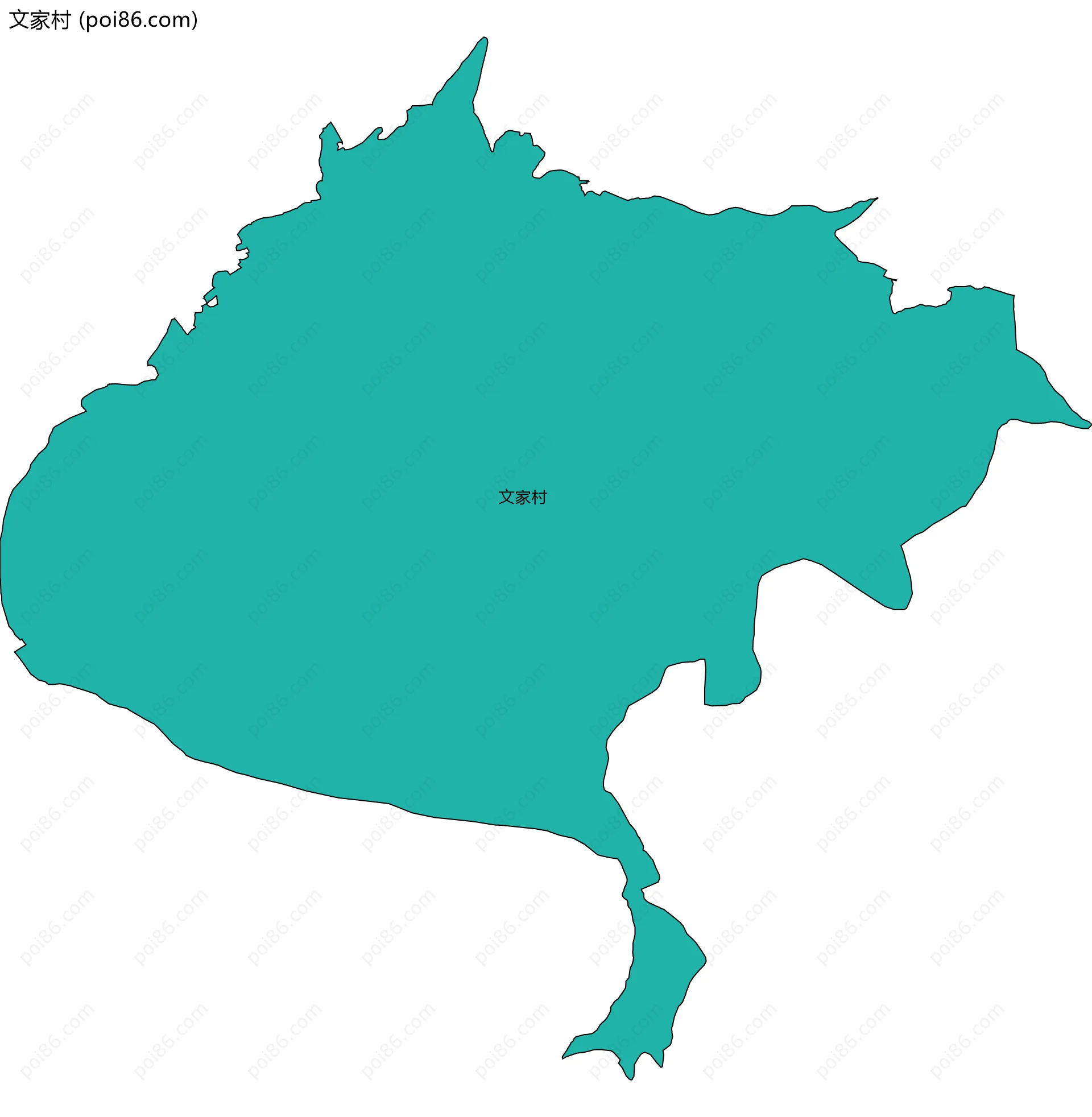 文家村边界地图