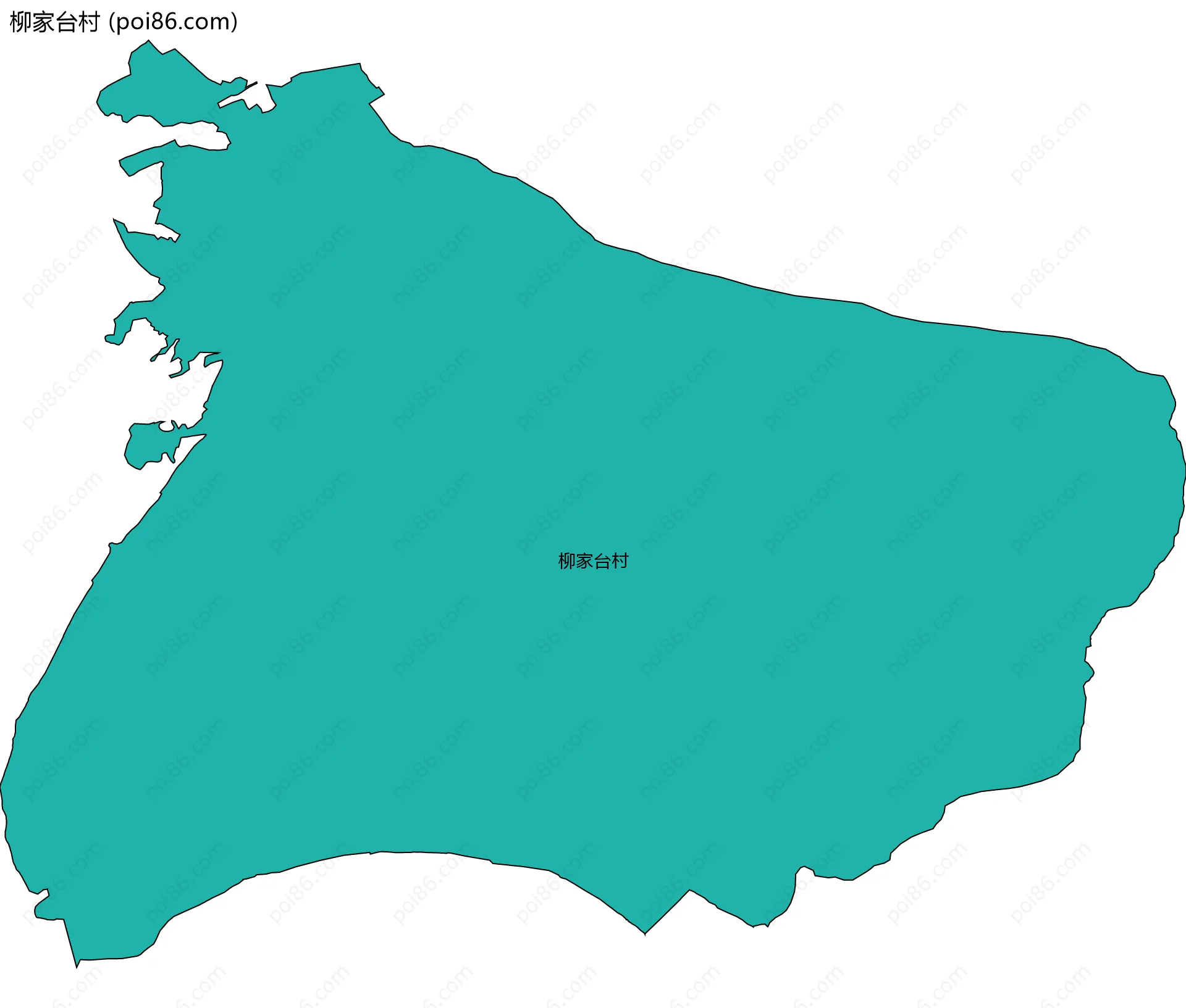 柳家台村边界地图