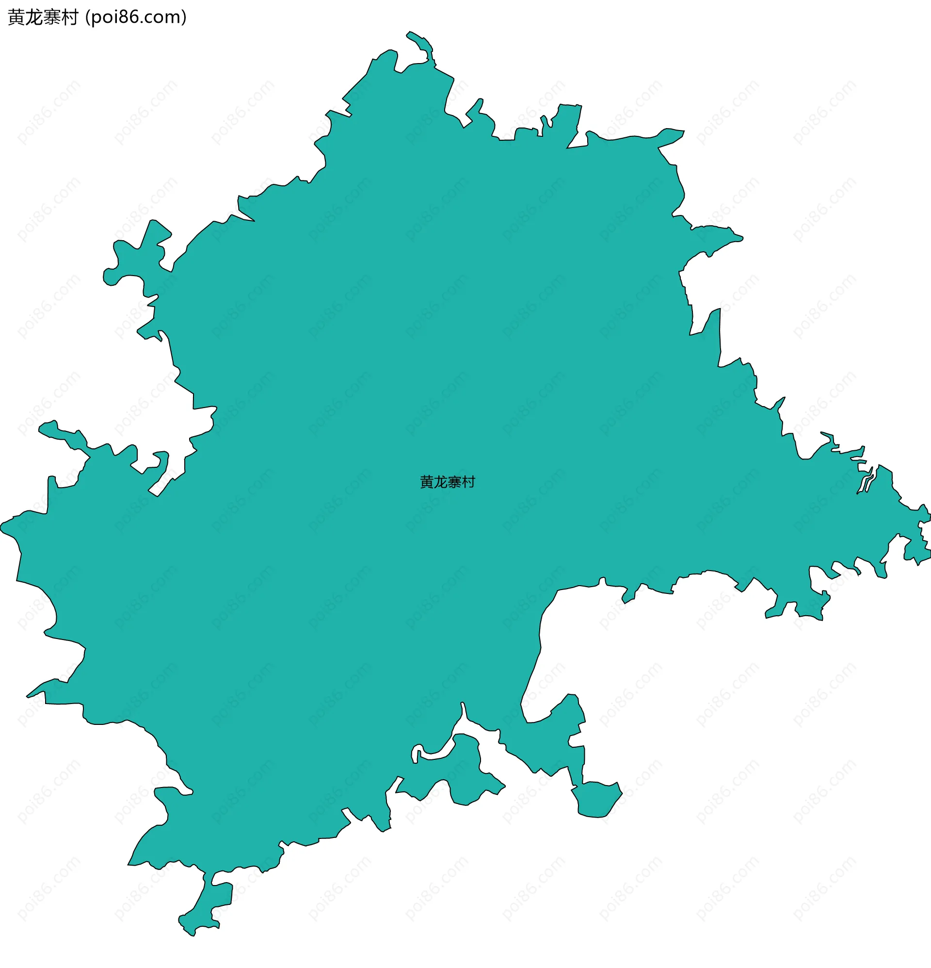 黄龙寨村边界地图