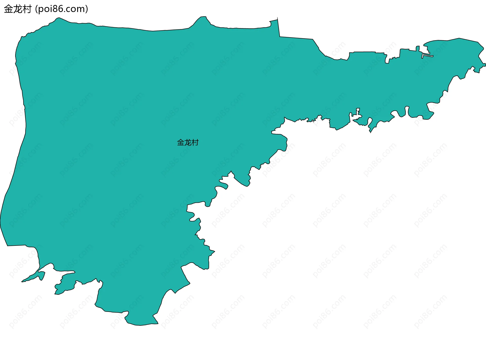 金龙村边界地图