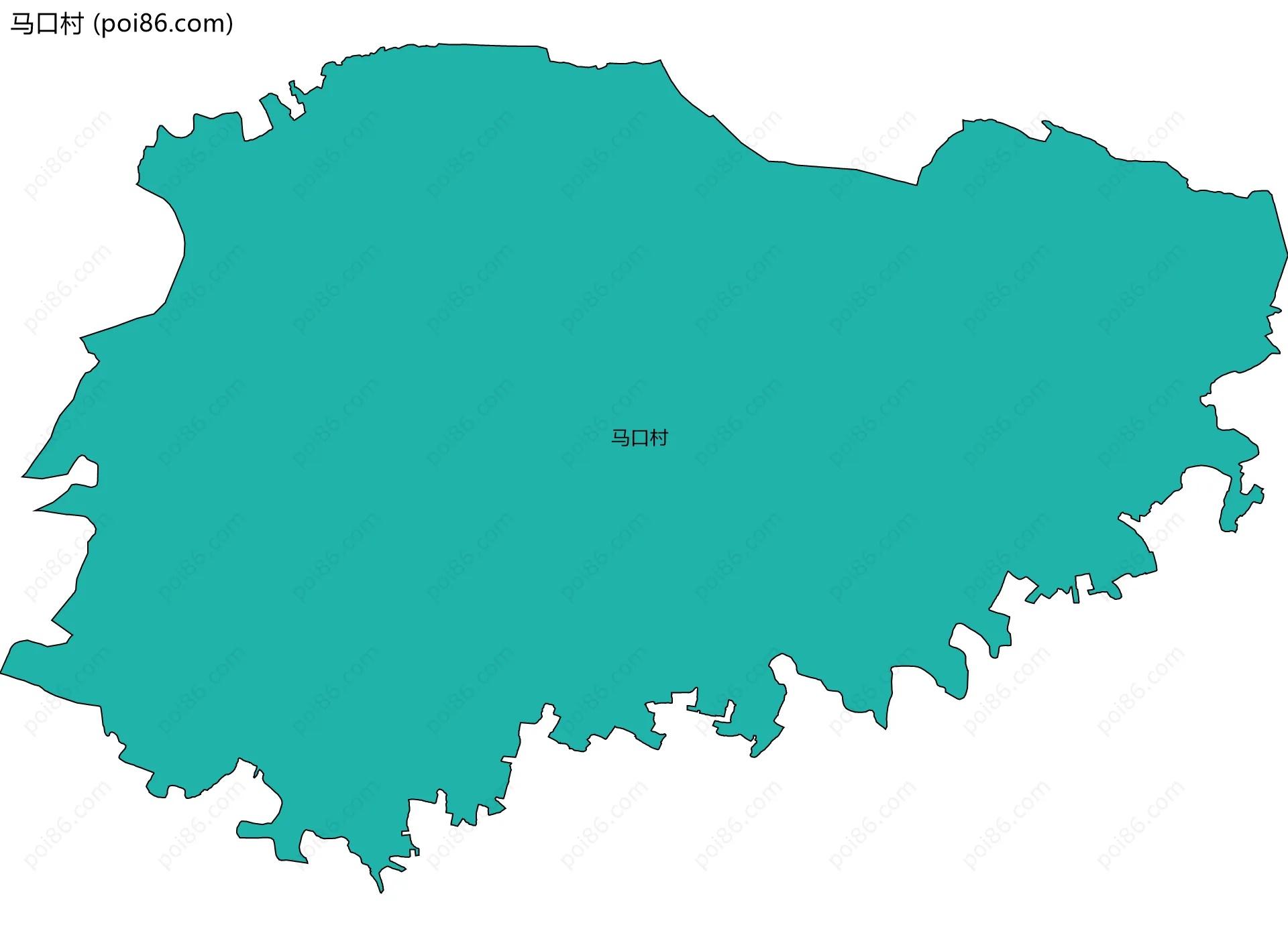 马口村边界地图