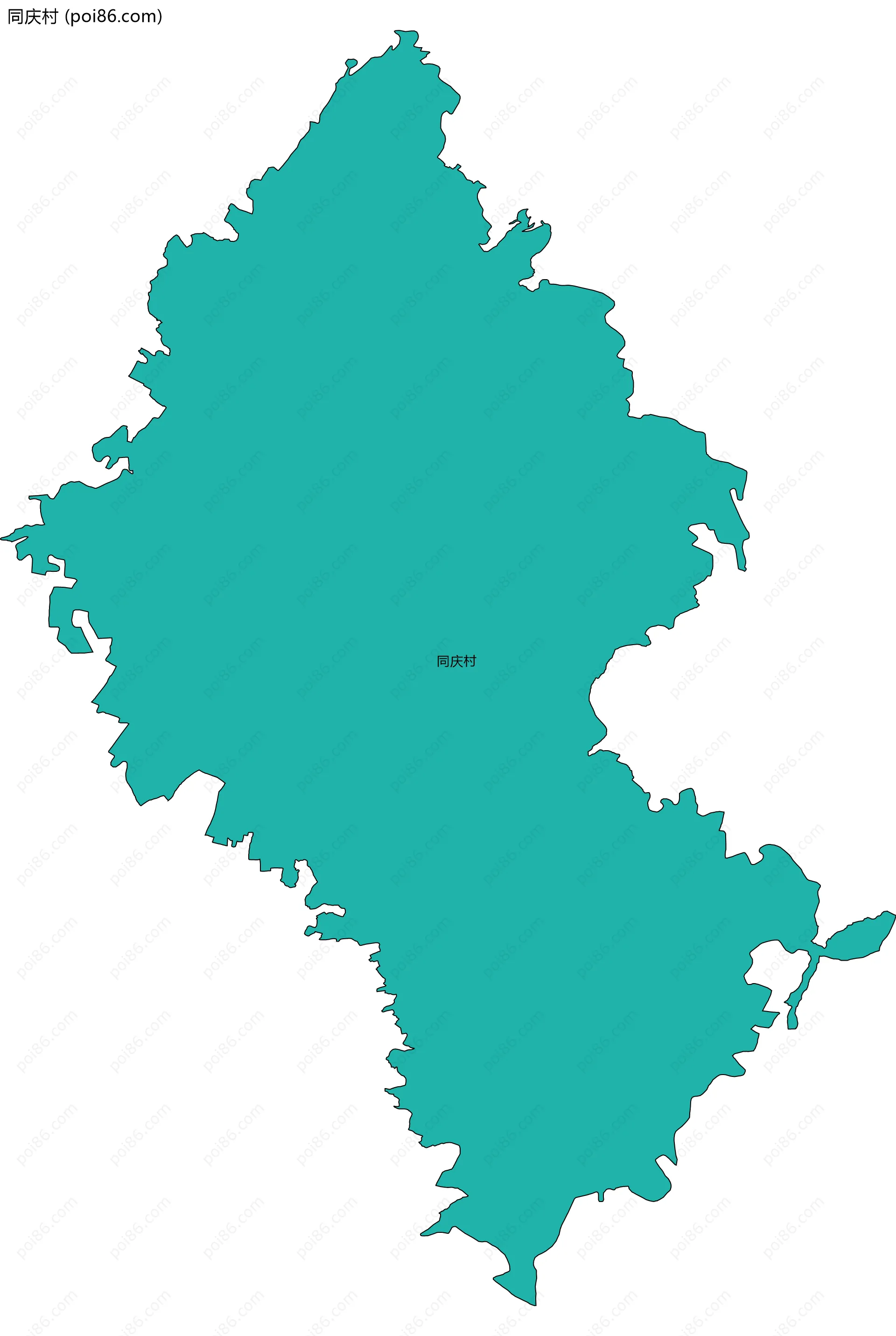 同庆村边界地图