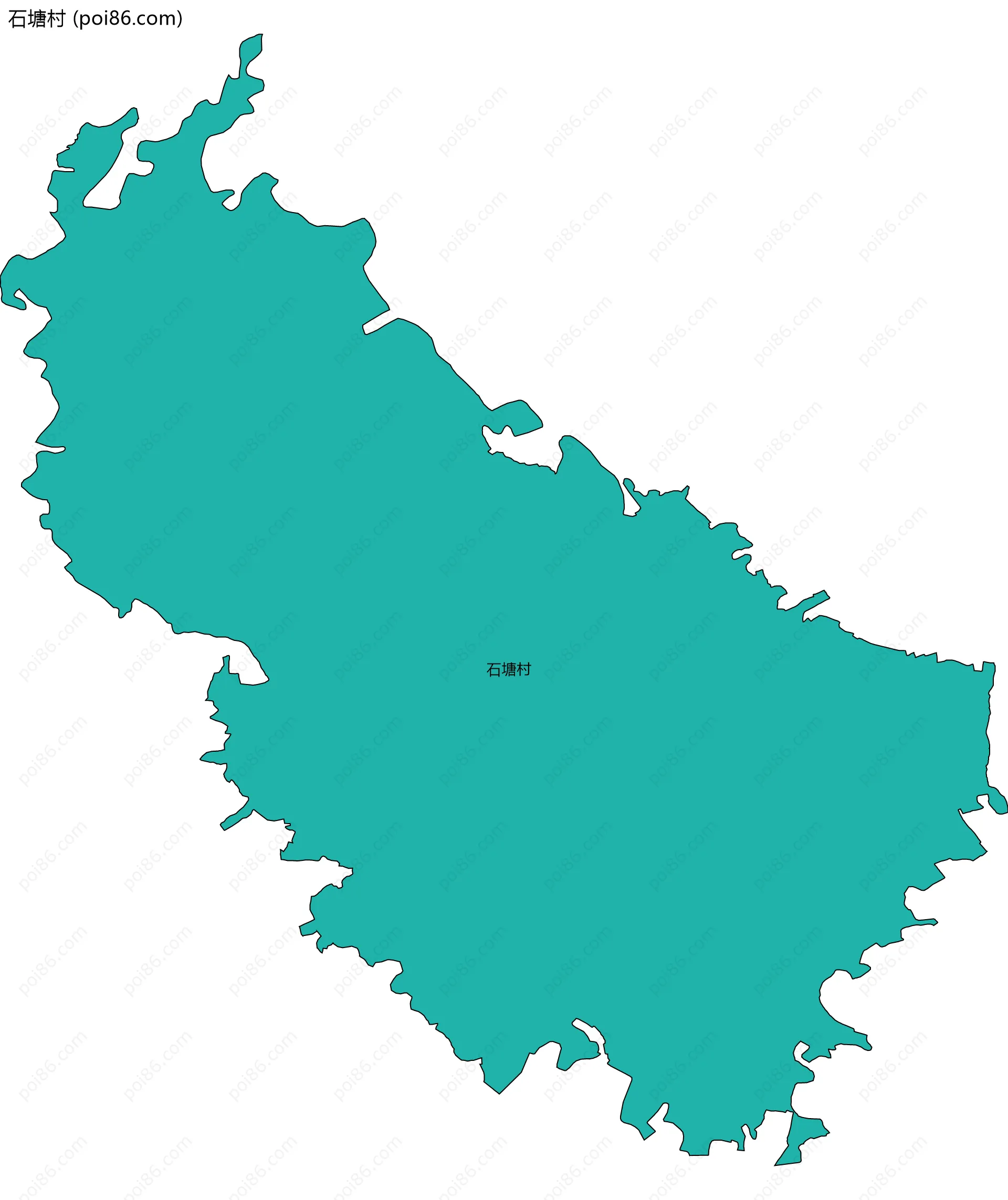 石塘村边界地图