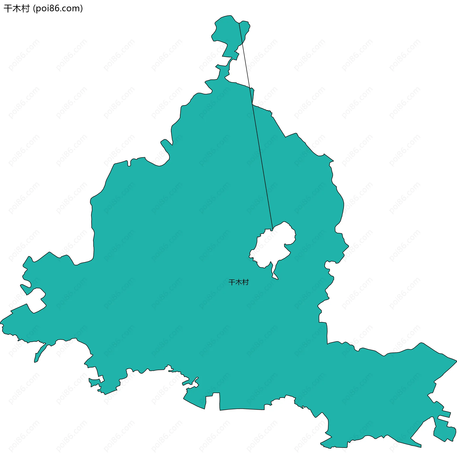 干木村边界地图