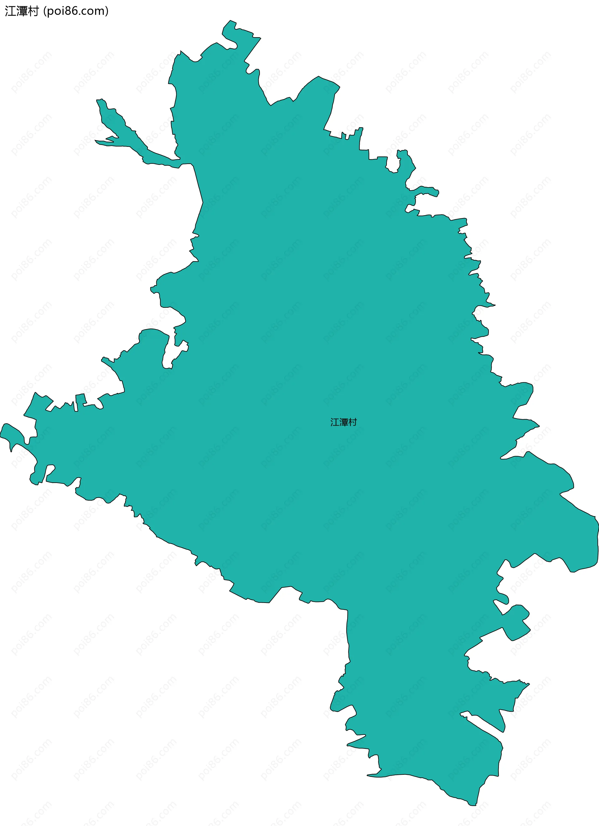 江潭村边界地图