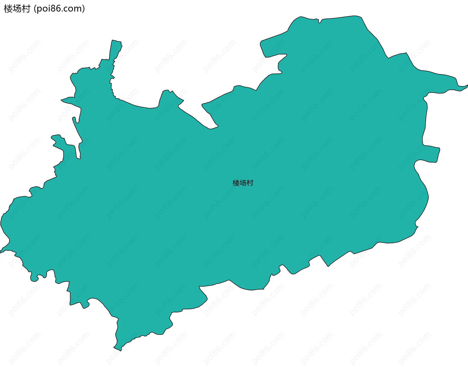 楼场村边界地图