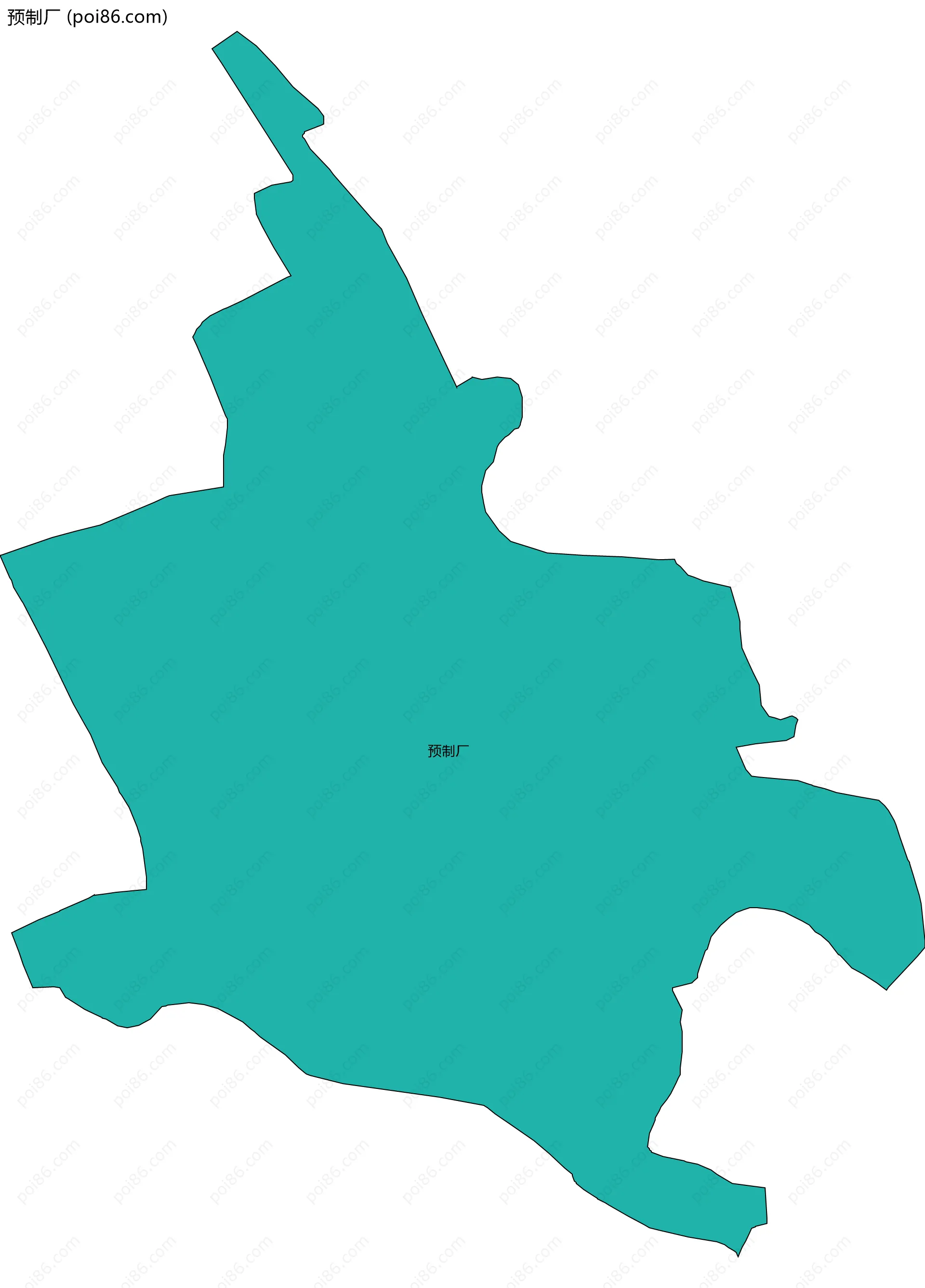 预制厂边界地图