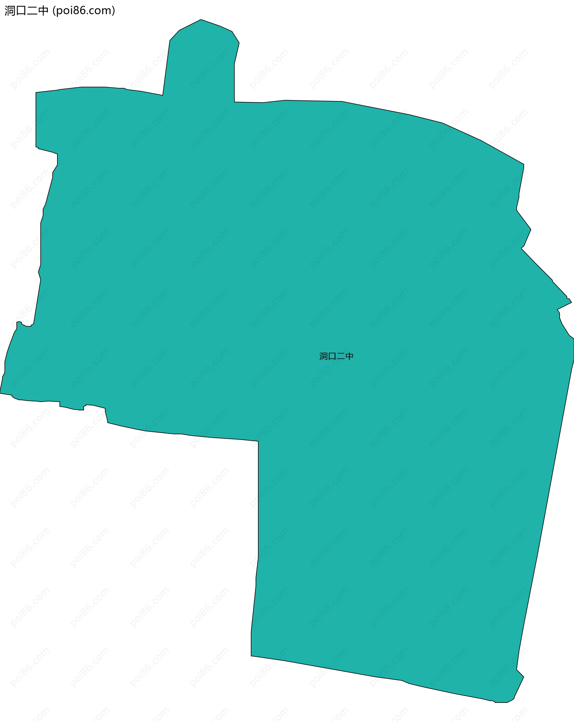 洞口二中边界地图