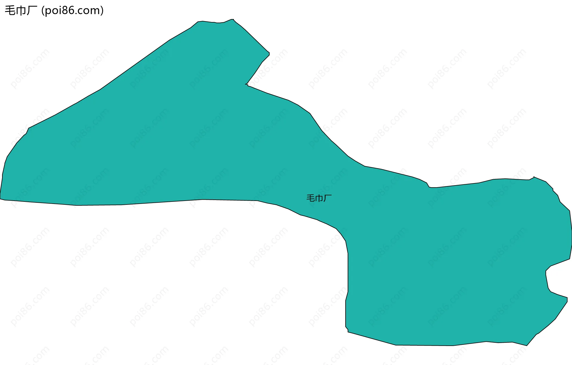 毛巾厂边界地图