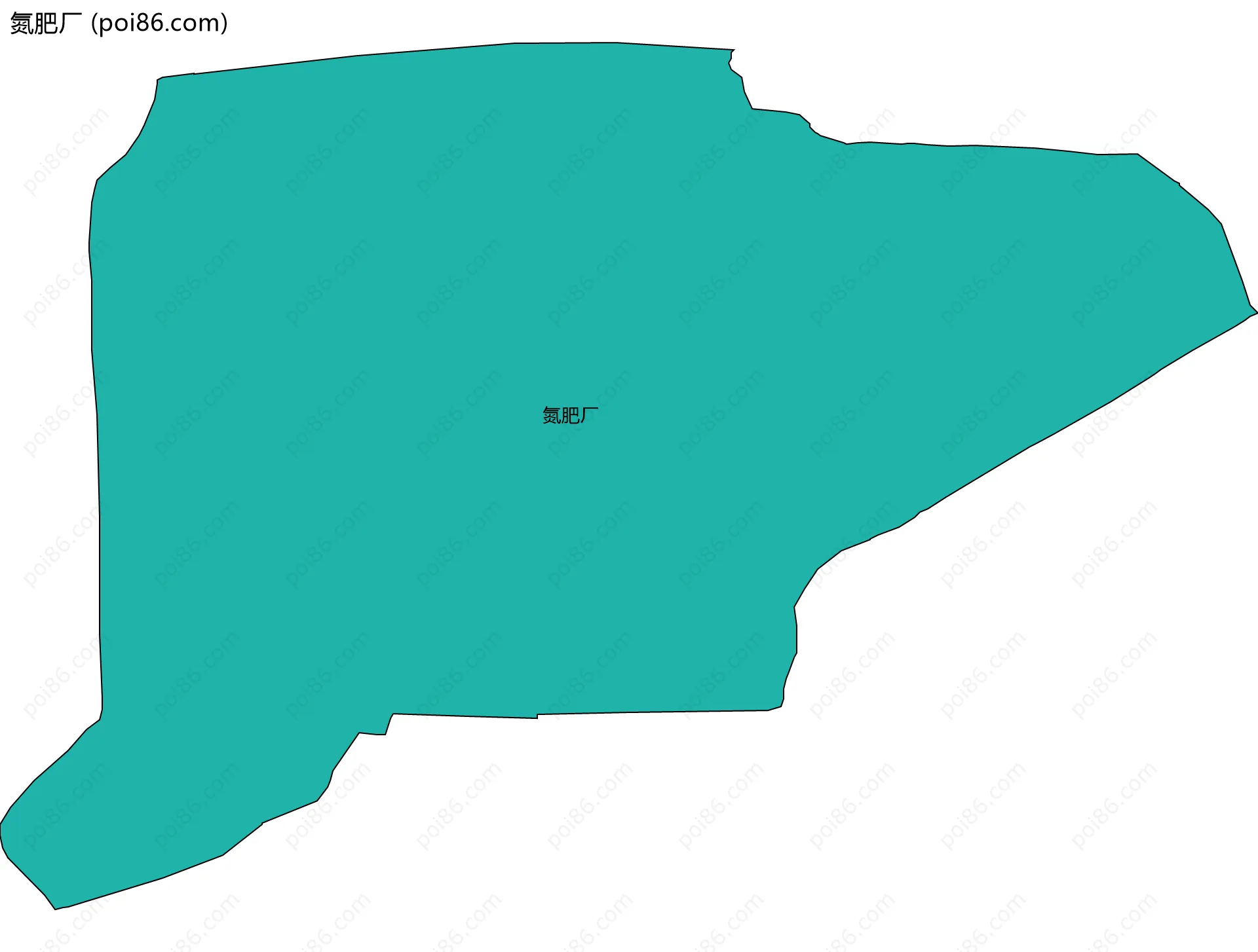 氮肥厂边界地图