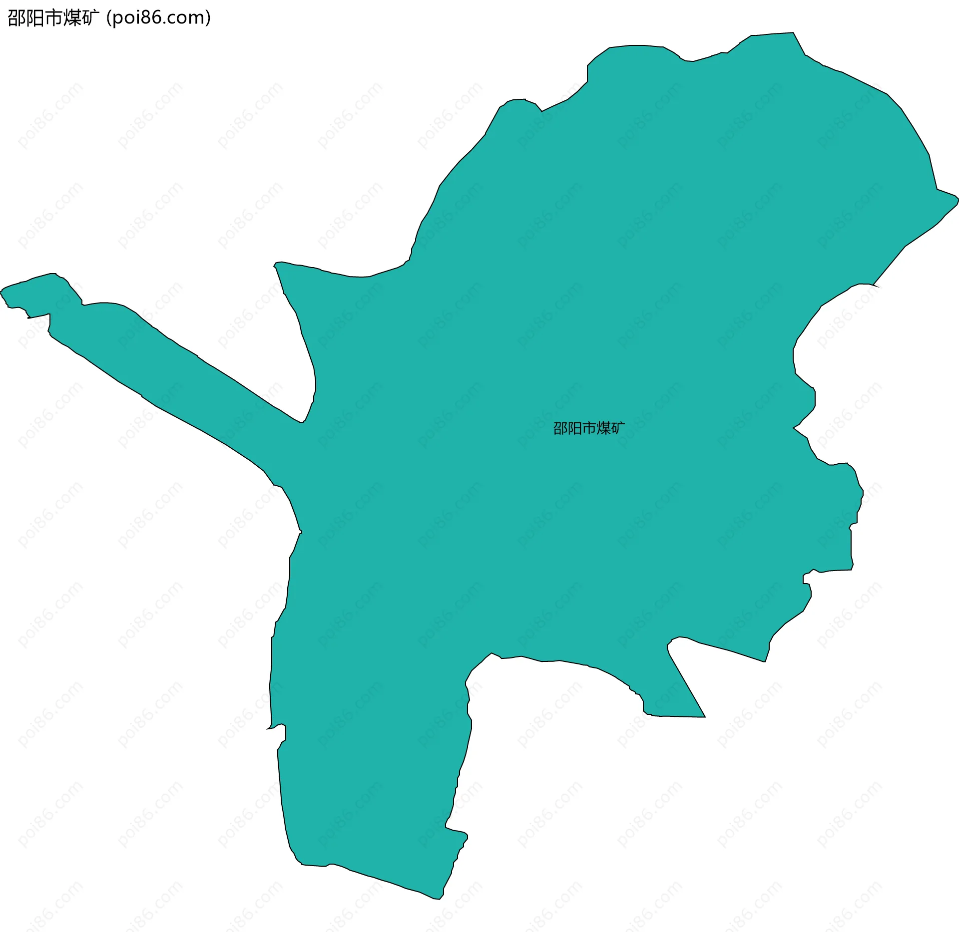 邵阳市煤矿边界地图