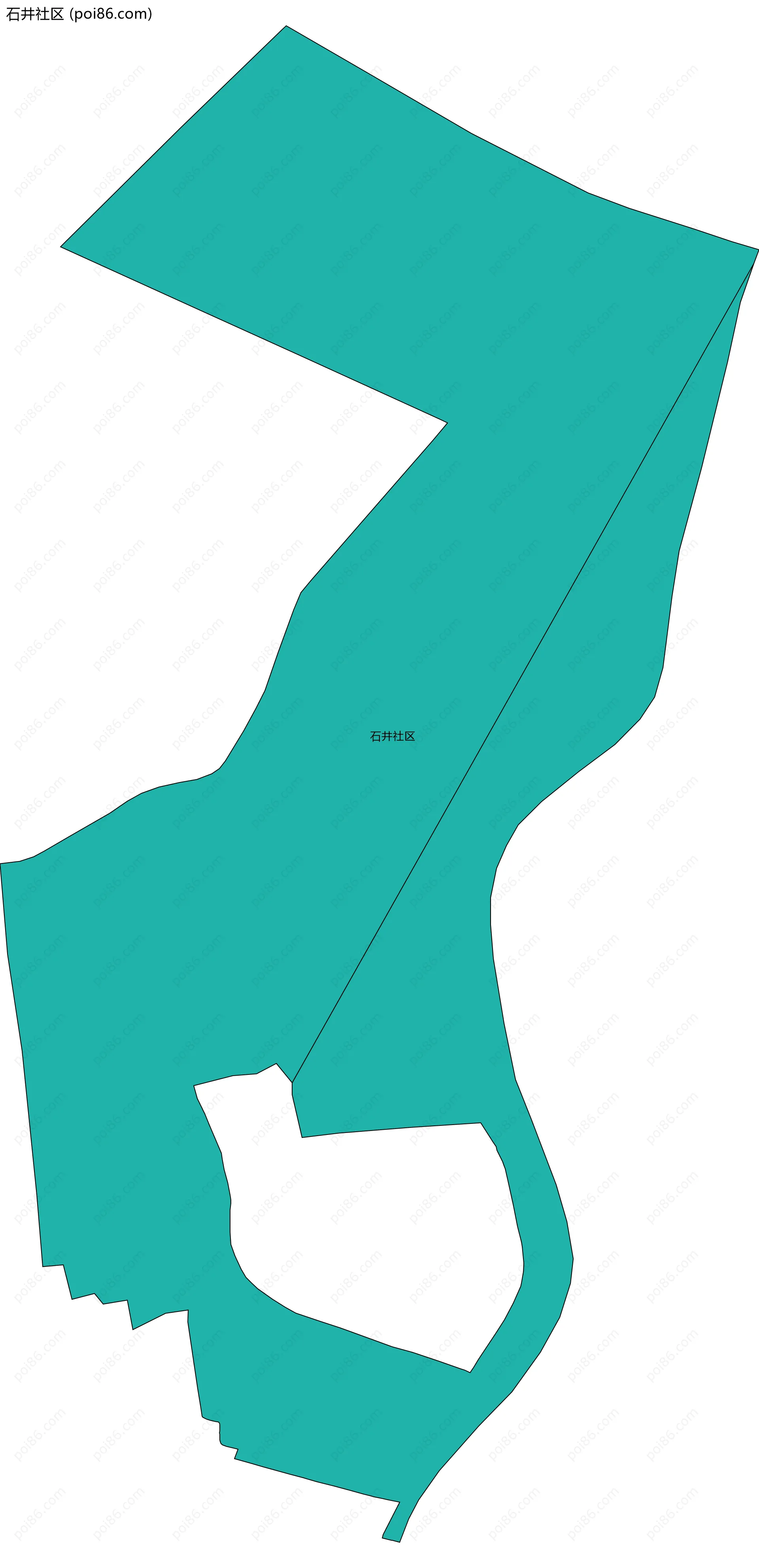 石井社区边界地图