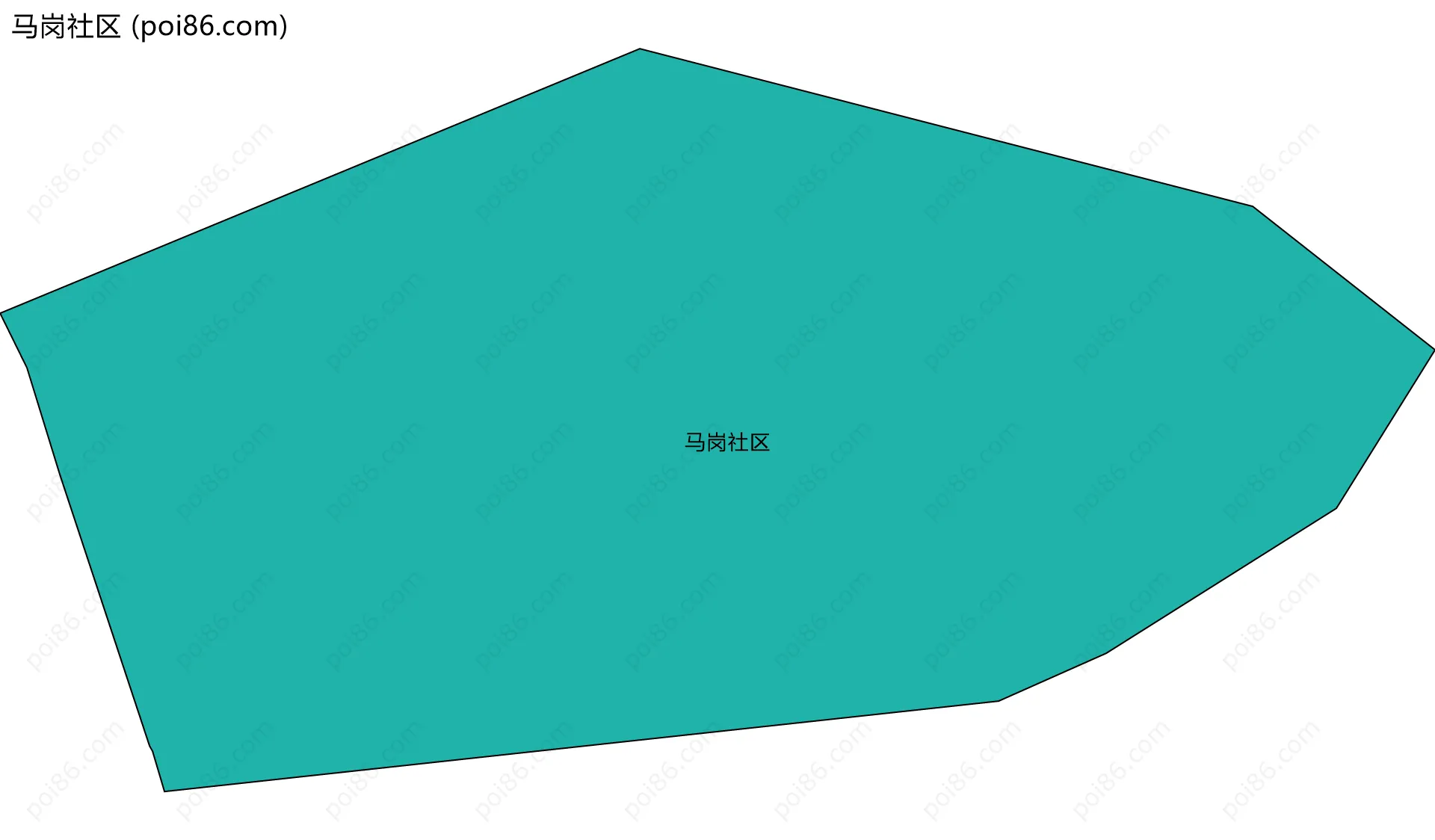马岗社区边界地图