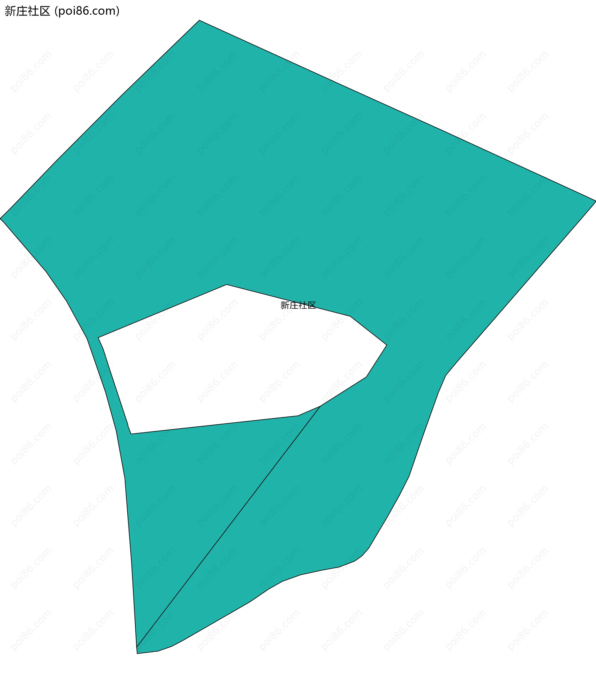 新庄社区边界地图